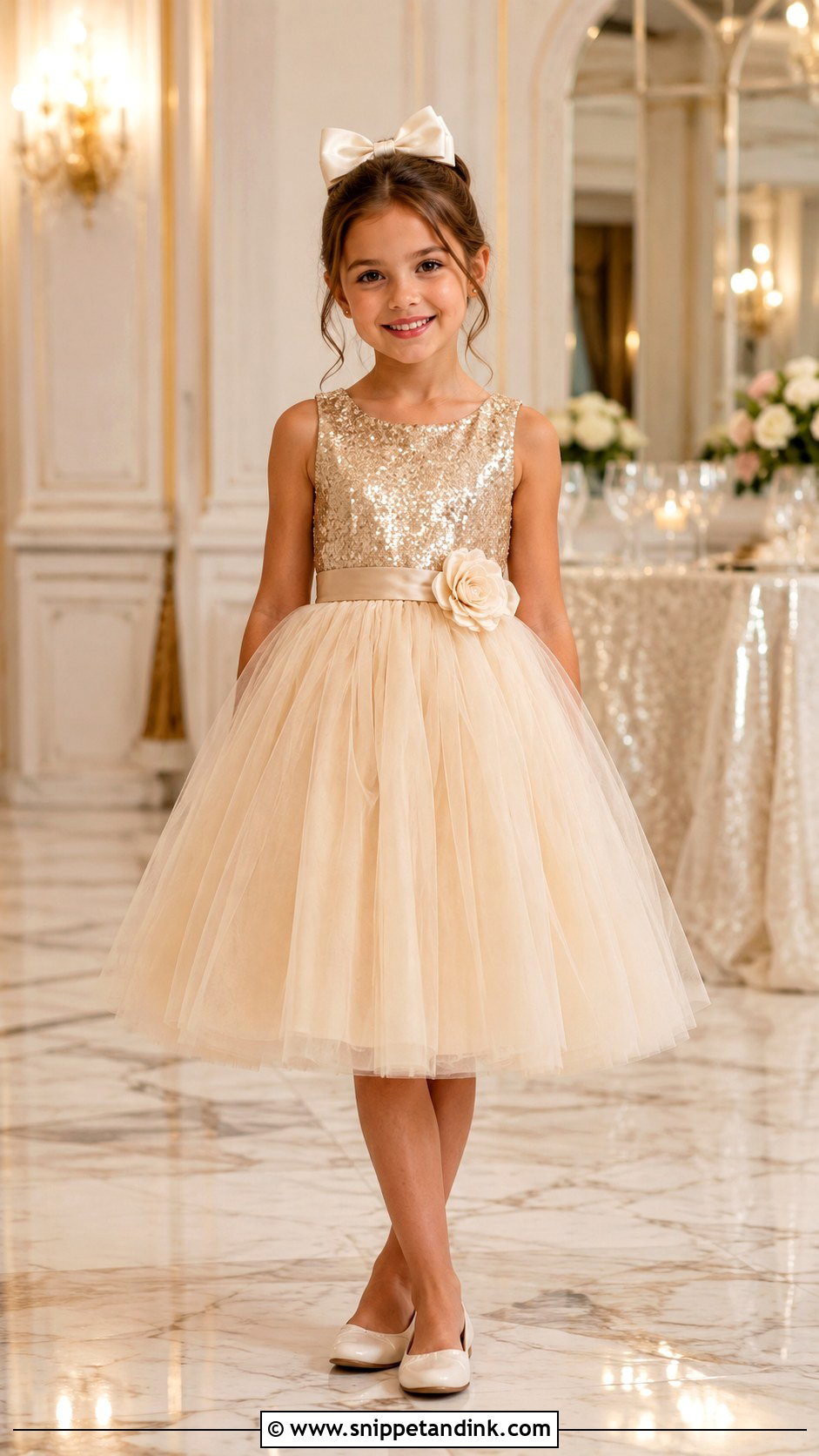 Sequin Bodice Flower Girl Dress - Snippet and Ink - 25 Wedding Dress for Girls Ideas