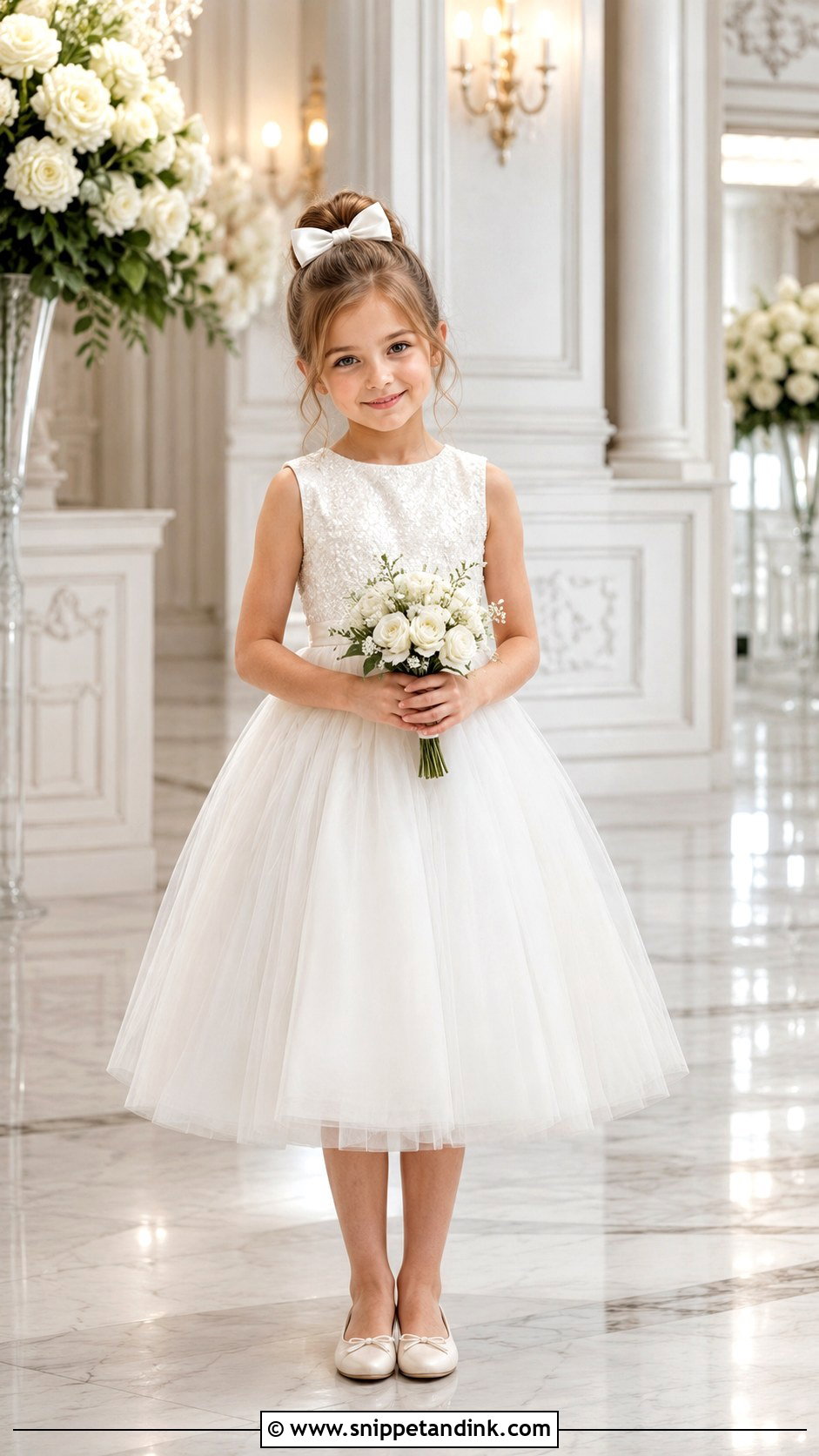Sequin Bodice Little Bride Gown - Snippet and Ink - 25 Little Bride Gown Styles