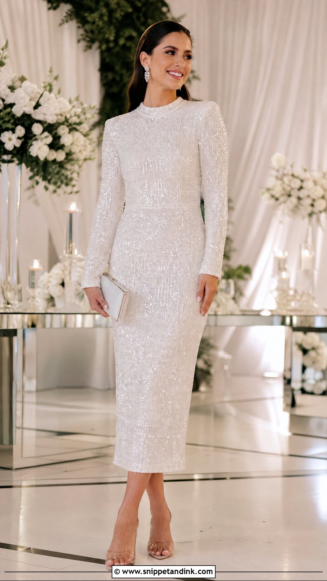 Sequin Bridal Frock - Snippet and Ink - 25 Bridal Frock Ideas