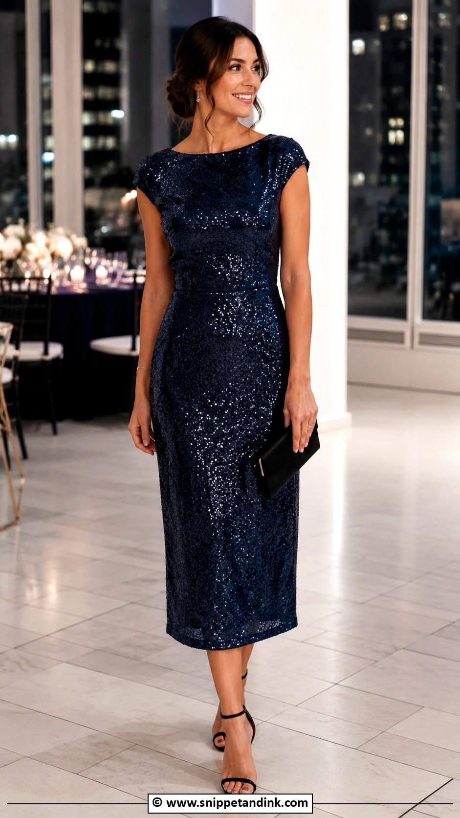 Sequin Cocktail Dress Wedding Outfit - Snippet and Ink - 30 Cocktail Dress Wedding Ideas