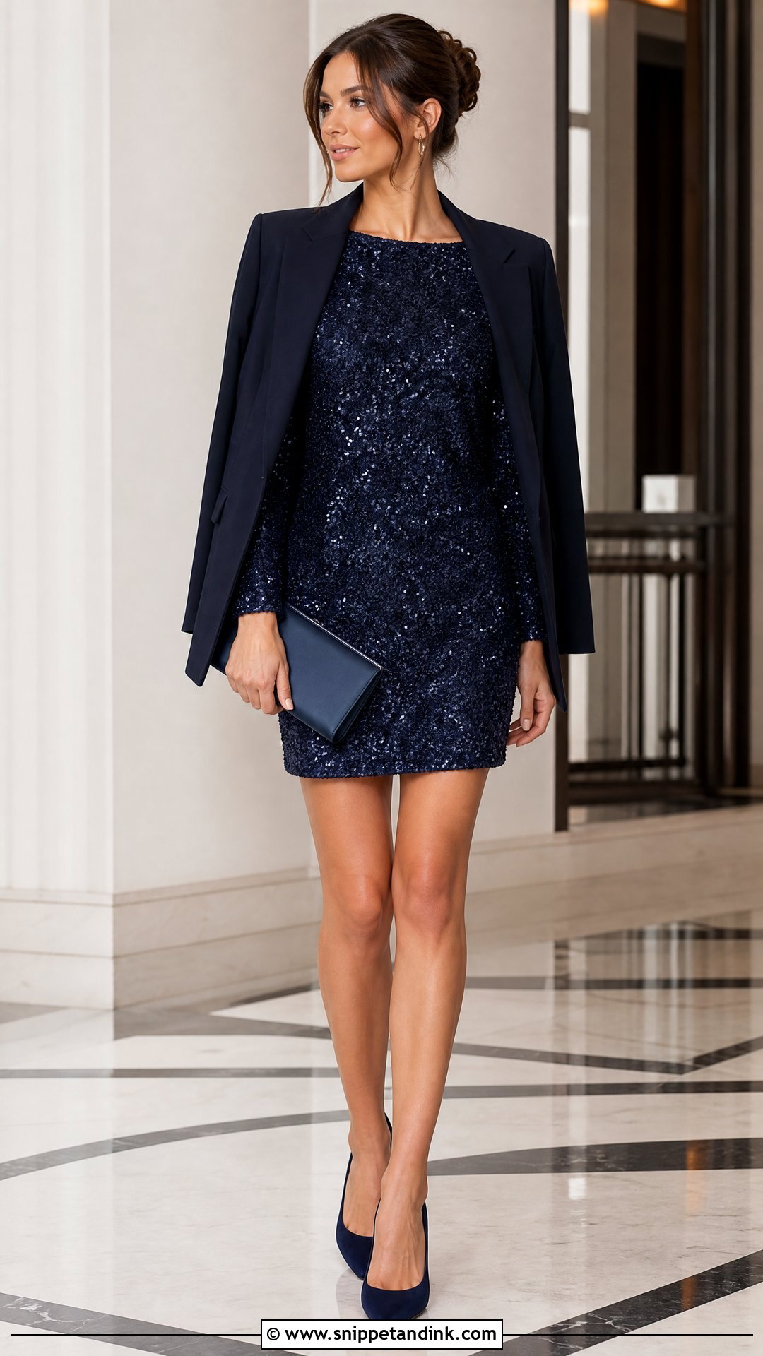 Sequin Cocktail Mini Wedding Guest Dress - Snippet and Ink - 20 Short Dresses for Wedding