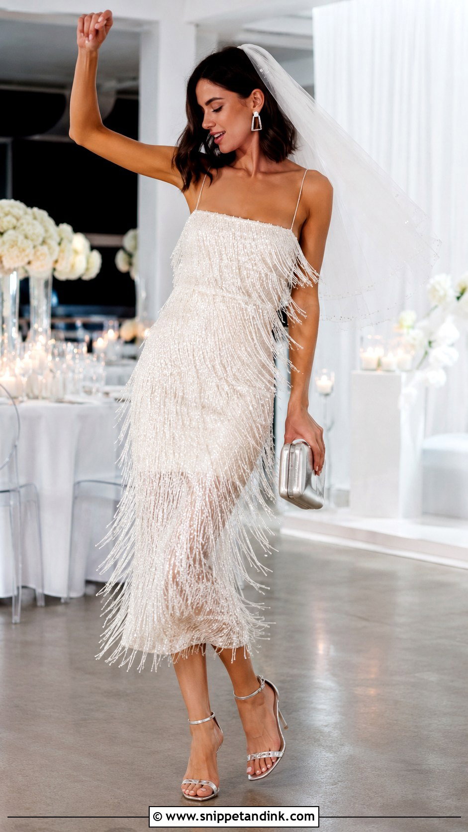 Sequin Fringe Wedding Dress - Snippet and Ink - 20 Funky Wedding Dress Ideas