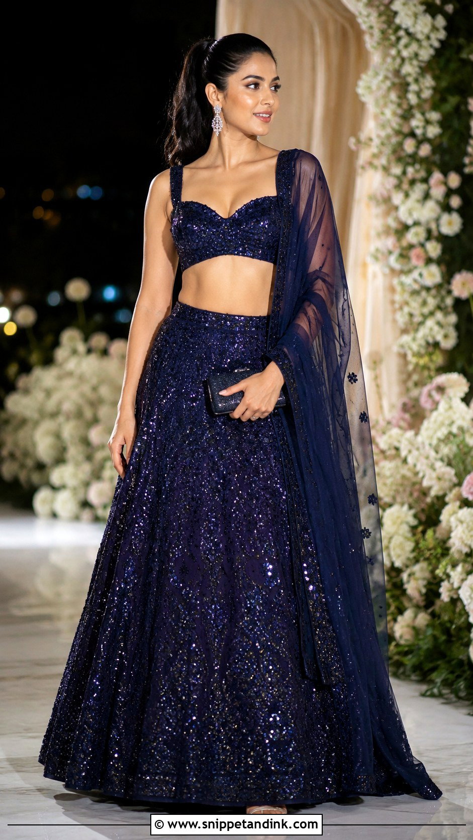 Sequin Lehenga Wedding Outfit - Snippet and Ink - 20 Desi Fits for Wedding Ideas