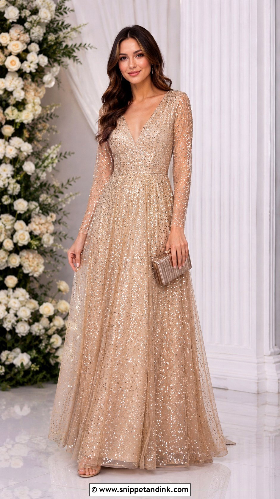 Sequin Long Frock for Wedding - Snippet and Ink - 25 Long Frock Designs for Wedding