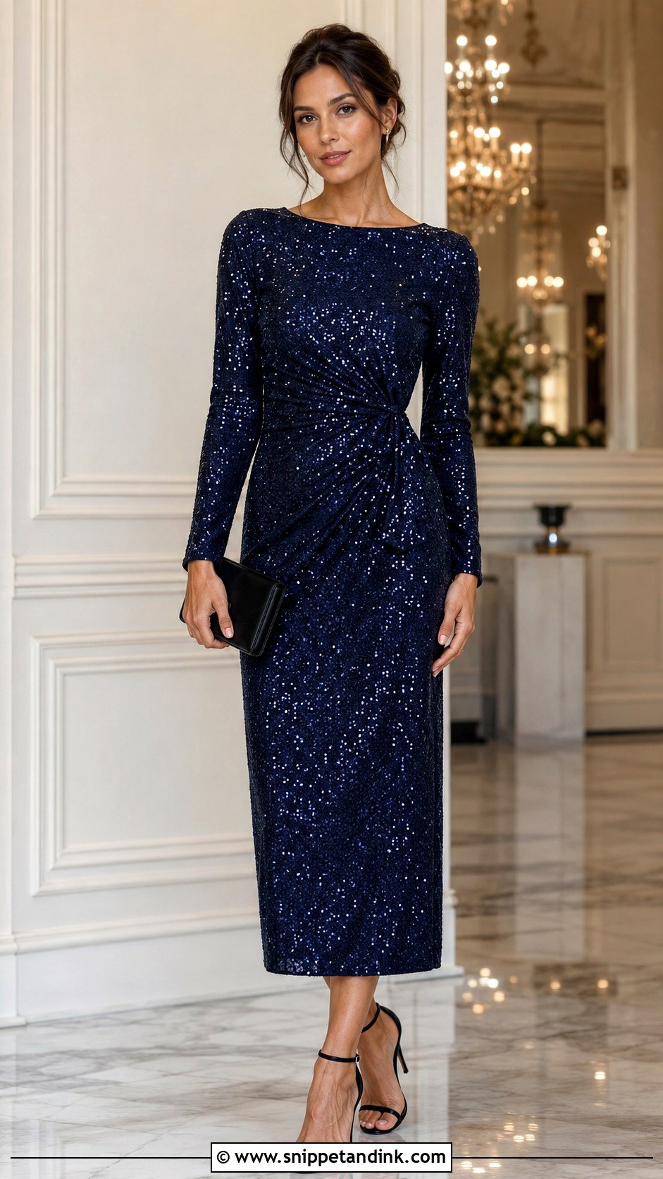 Sequin Midi Dress for Wedding - Snippet and Ink - 25 Best Dress for Wedding Ideas