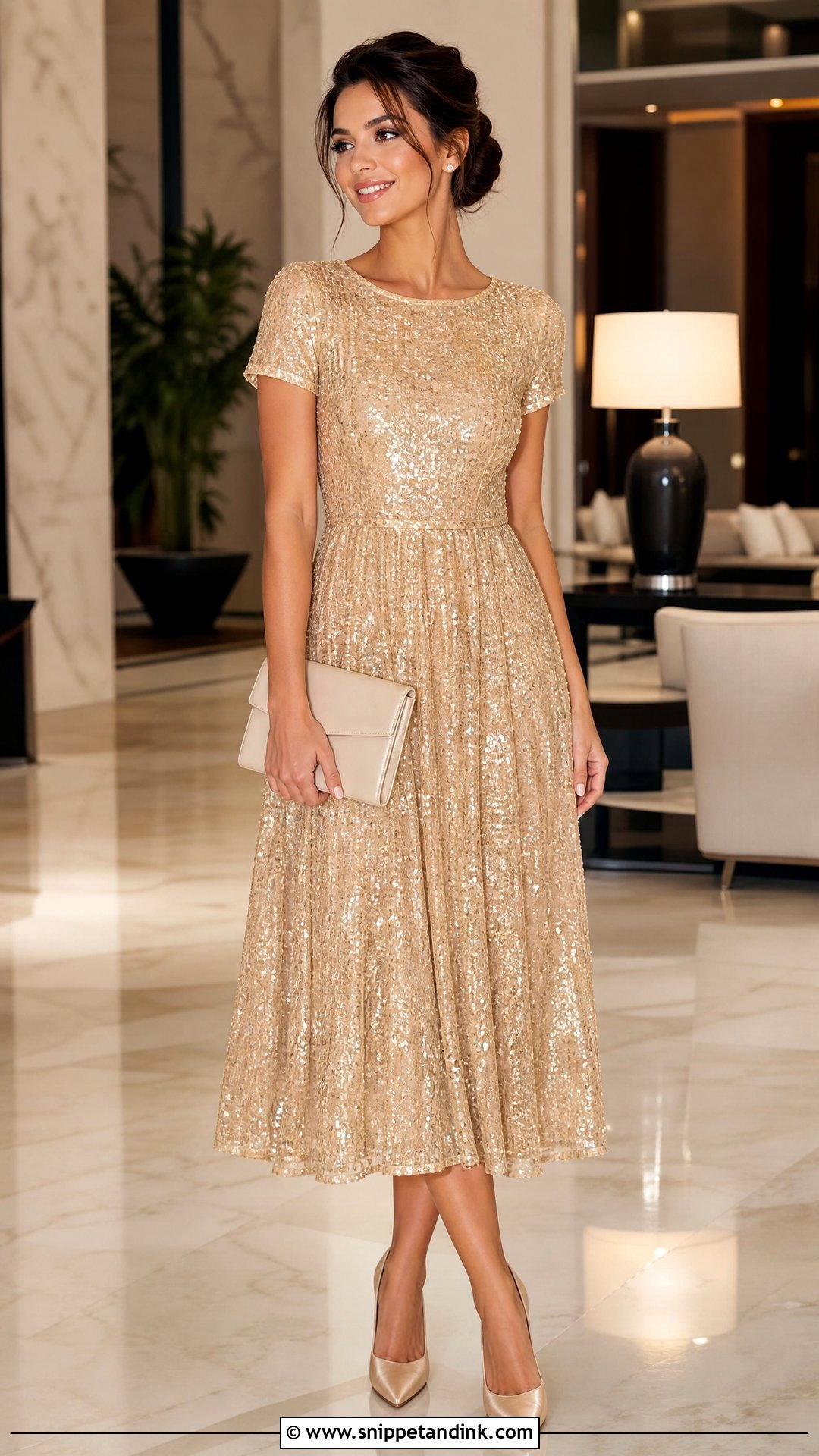 Sequin Midi Honeymoon Night Dress - Snippet and Ink - 20 Honeymoon Night Dress Ideas