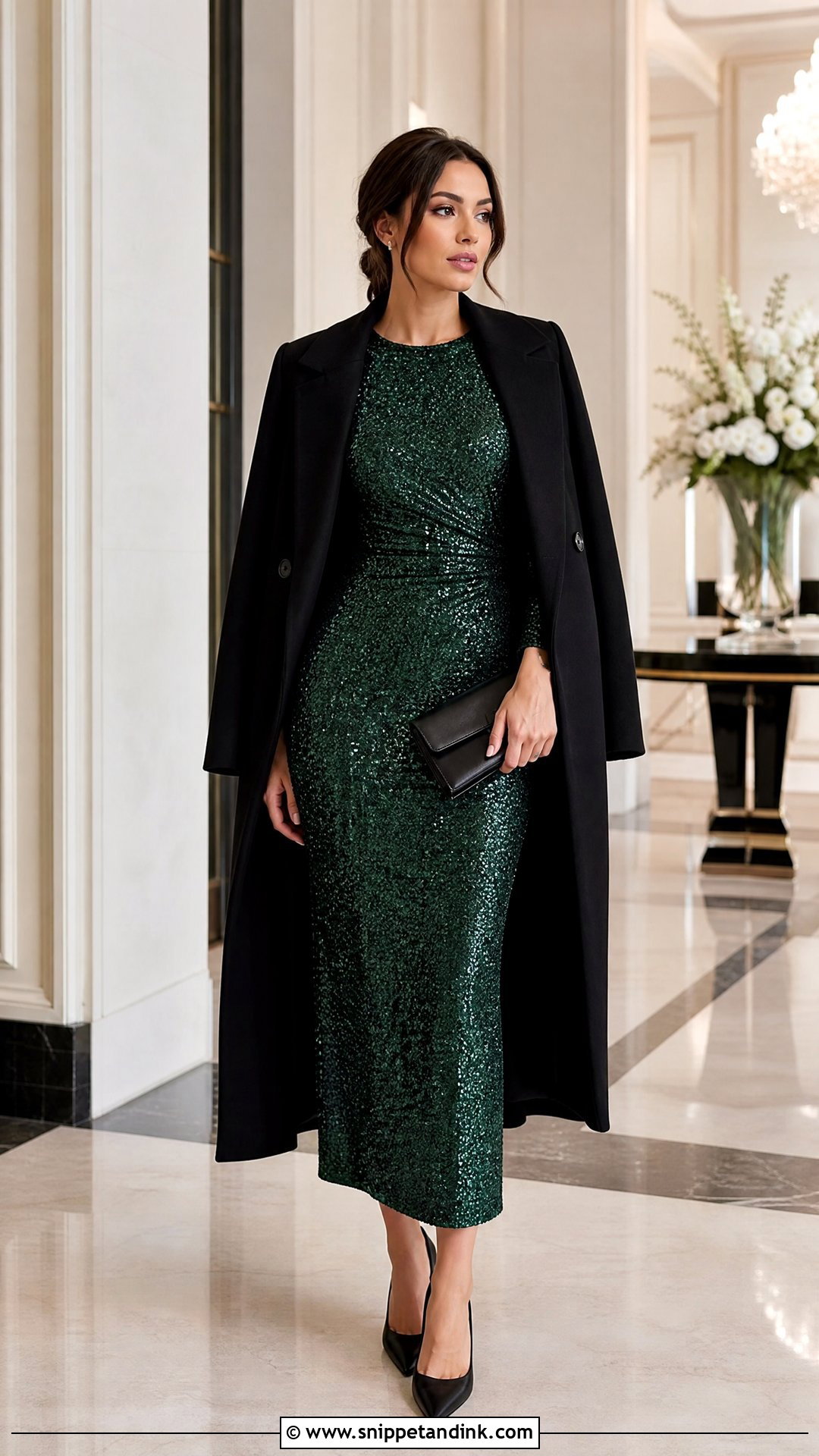 Sequin Midi Wedding Guest Dress - Snippet and Ink - 25 Wedding Wear Dresses