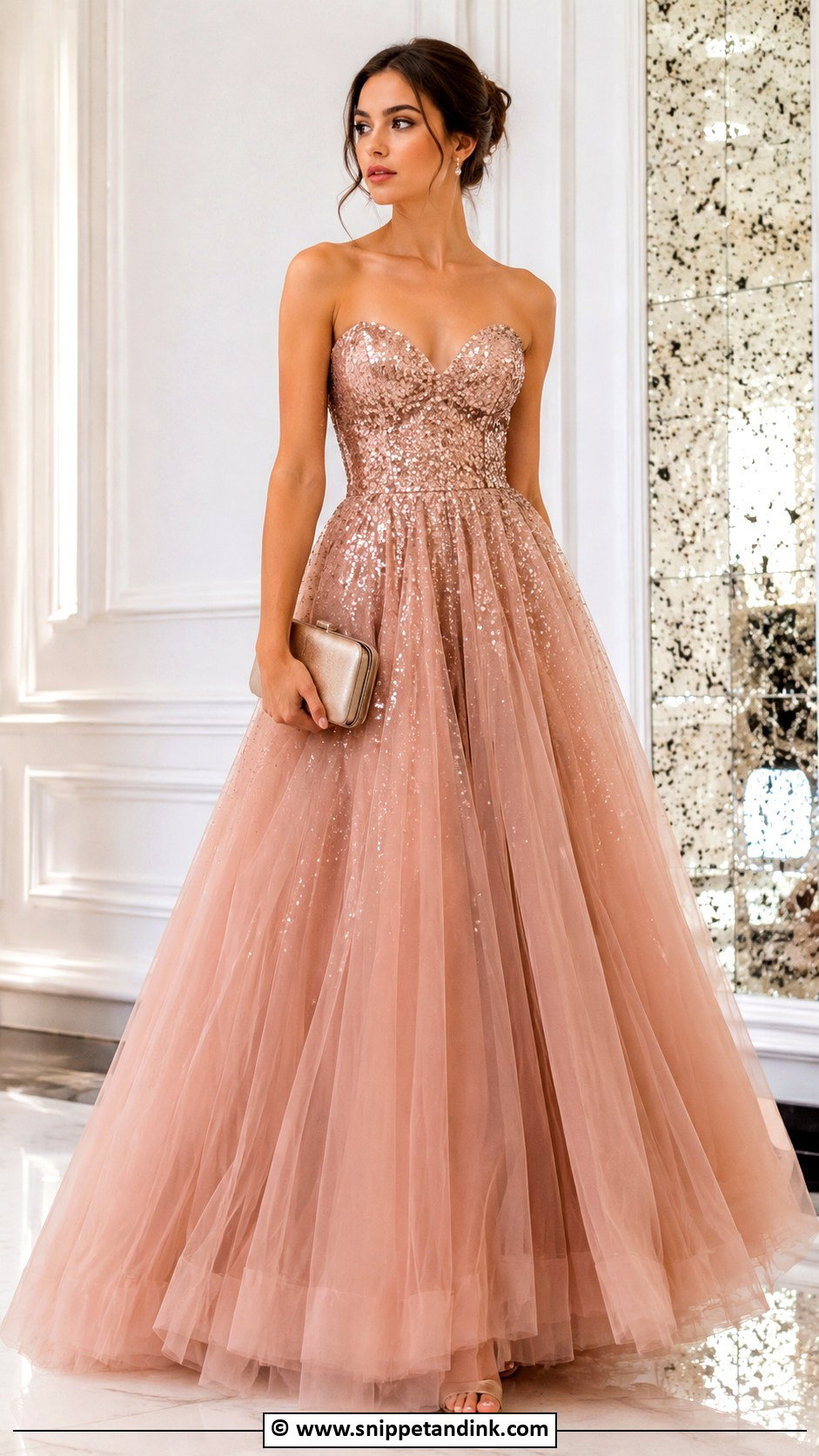 Sequin Princess Gown - Snippet and Ink - 35 Princess Gown Ideas