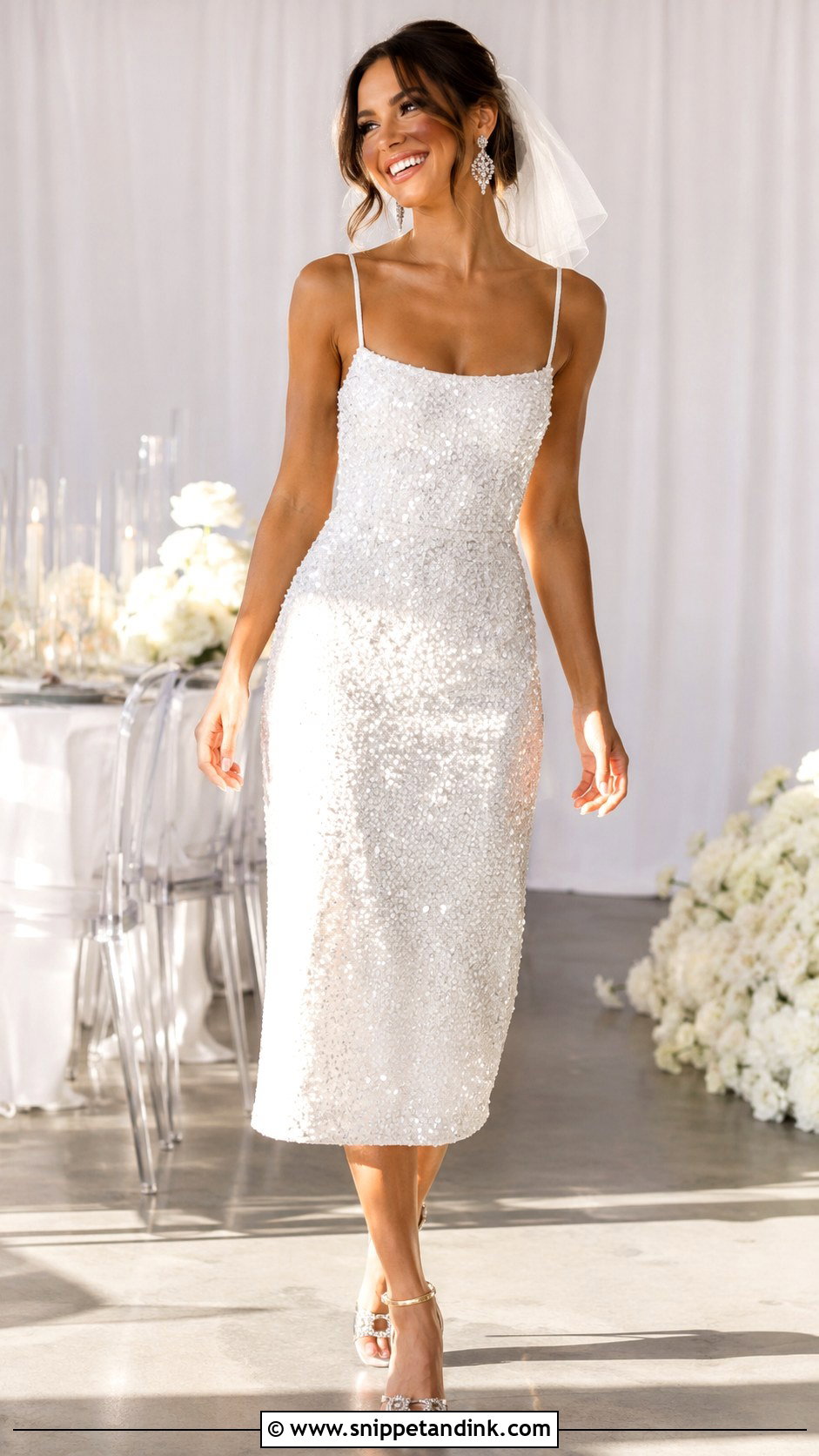 Sequin Reception Wedding Dress - Snippet and Ink - 25 Sequin Wedding Dress Ideas