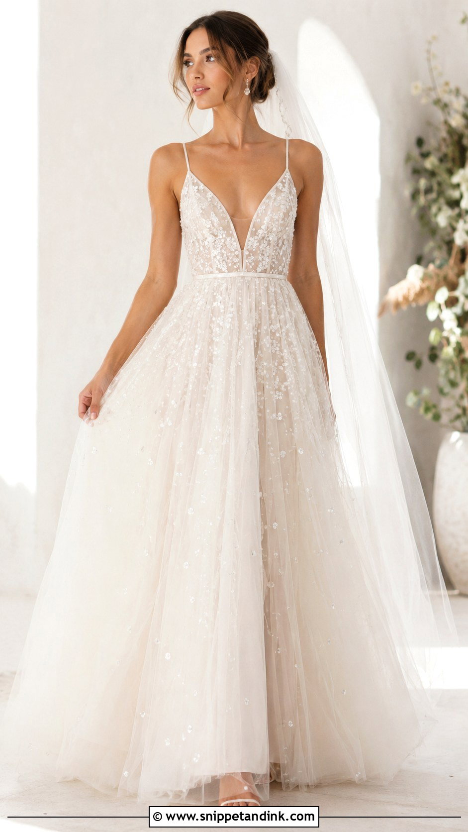 Sequin Tulle Wedding Dress - Snippet and Ink - 25 Sequin Wedding Dress Ideas
