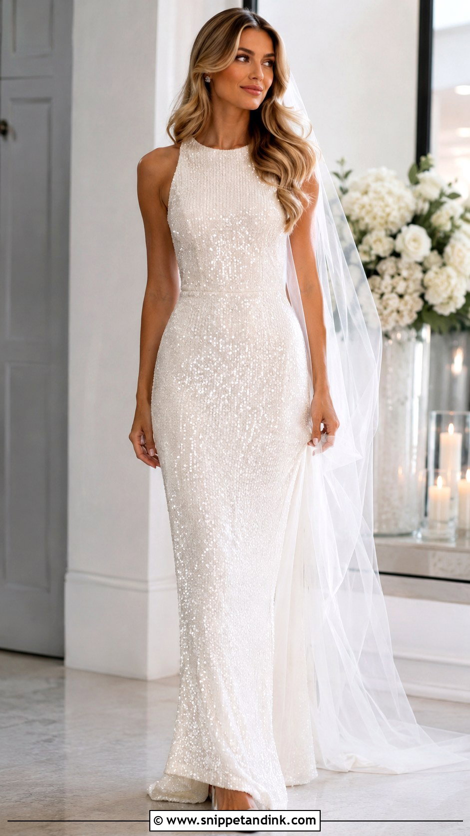 Sequin Wedding Dress - Snippet and Ink - 20 Statement Wedding Dress Ideas