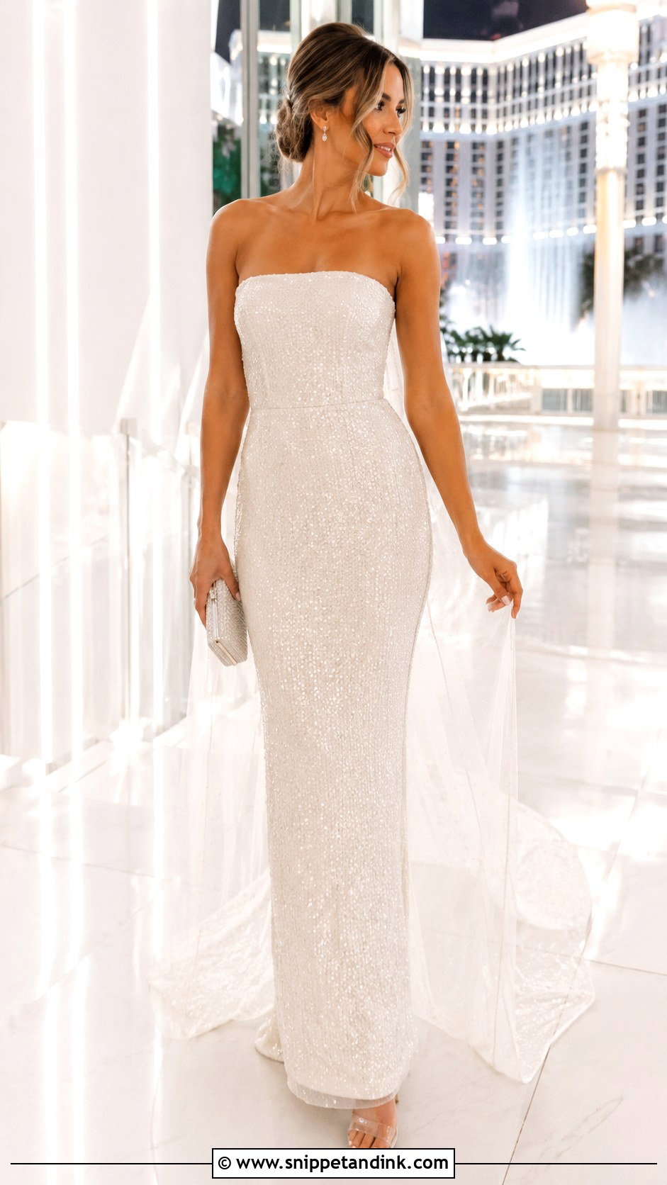Sequin Wedding Dress - Snippet and Ink - 25 Las Vegas Wedding Dress Ideas
