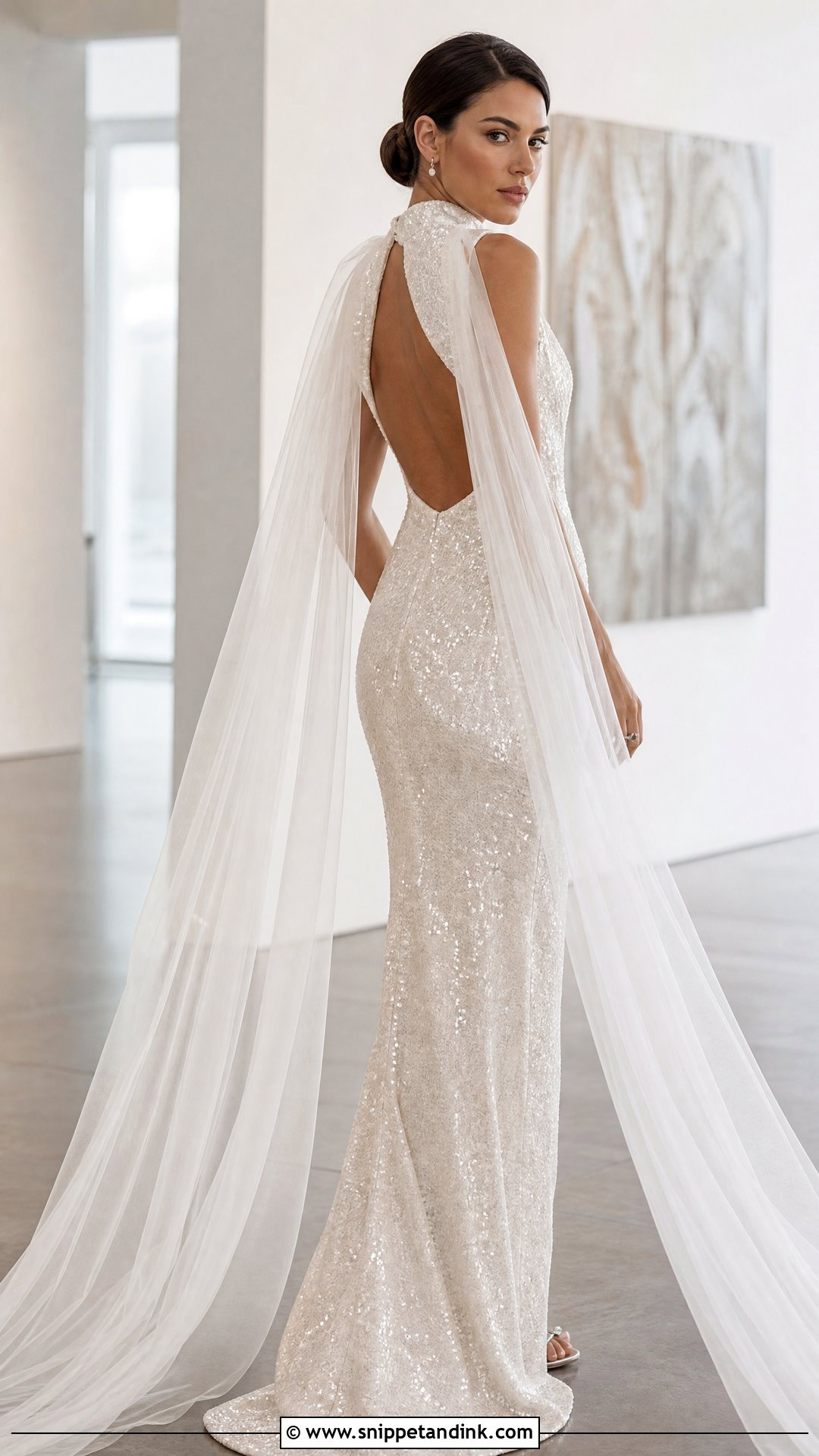 Sequin Wedding Dress - Snippet and Ink - 20 Sparkle Wedding Dresses