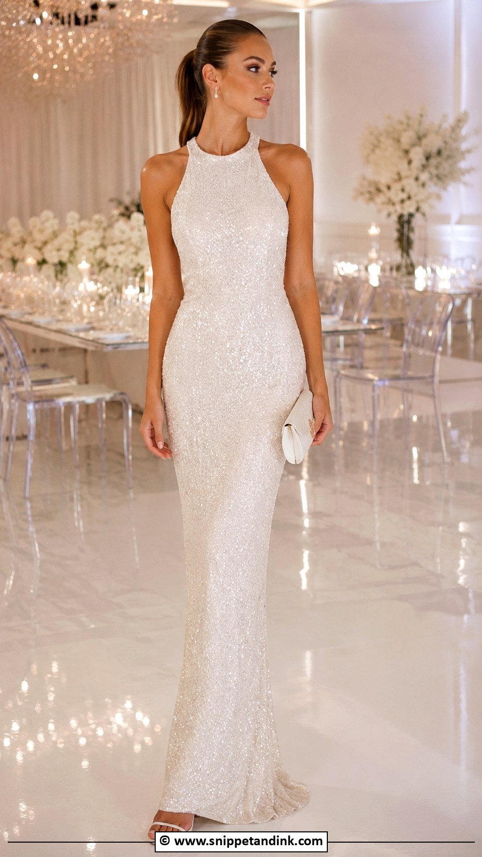 Sequin Wedding Dress - Snippet and Ink - 30 Luxury Wedding Dress Ideas