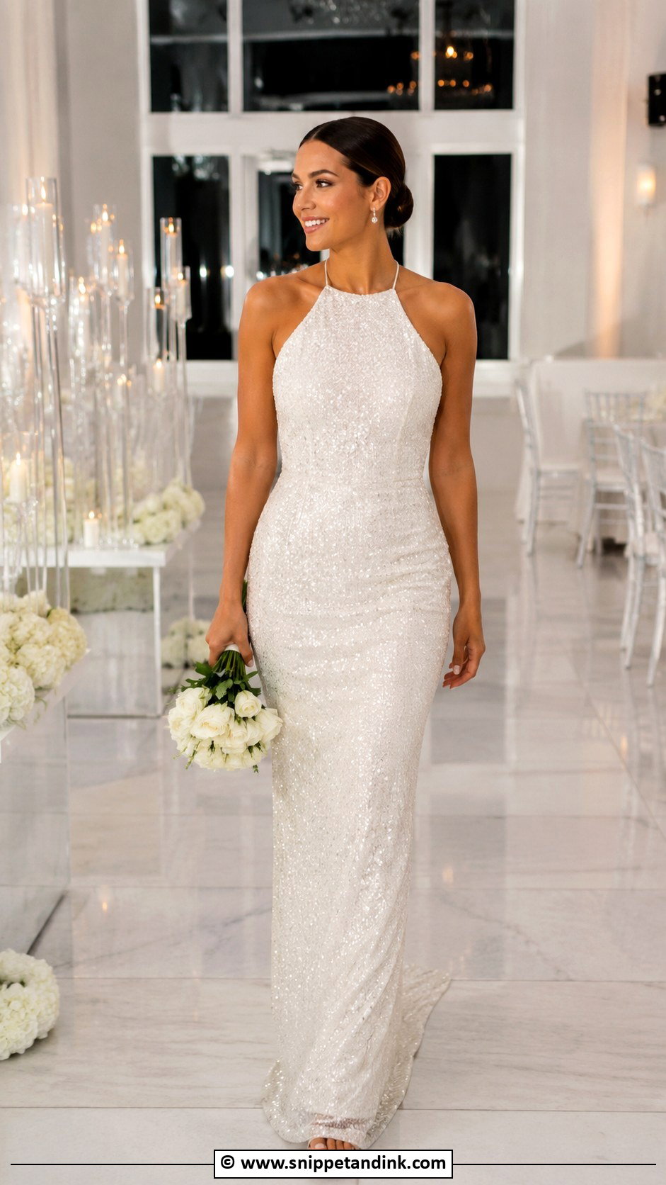 Sequin Wedding Dress - Snippet and Ink - 30 Marriage Dress Ideas