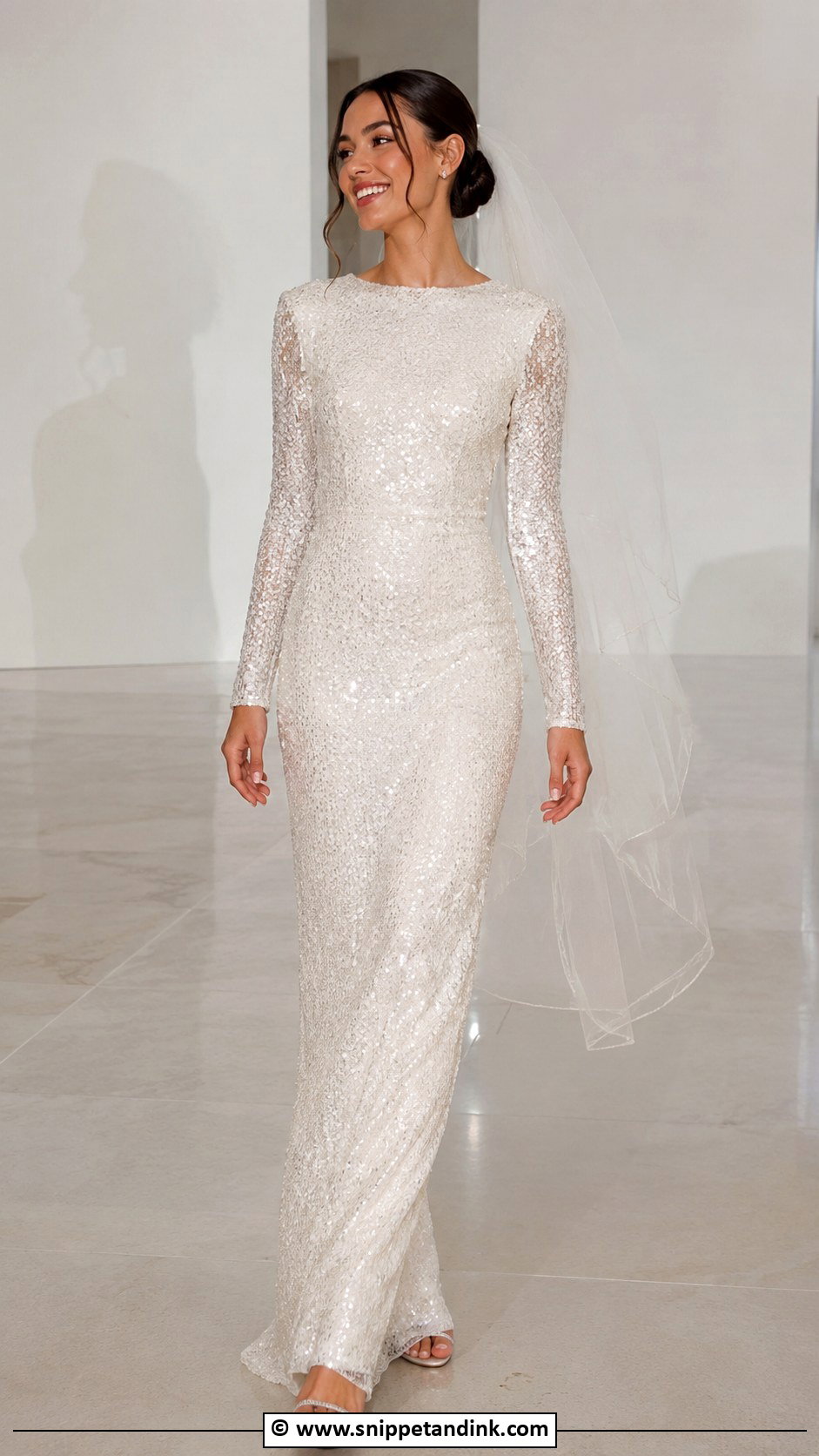 Sequin Wedding Dress - Snippet and Ink - 30 Pretty Wedding Dresses