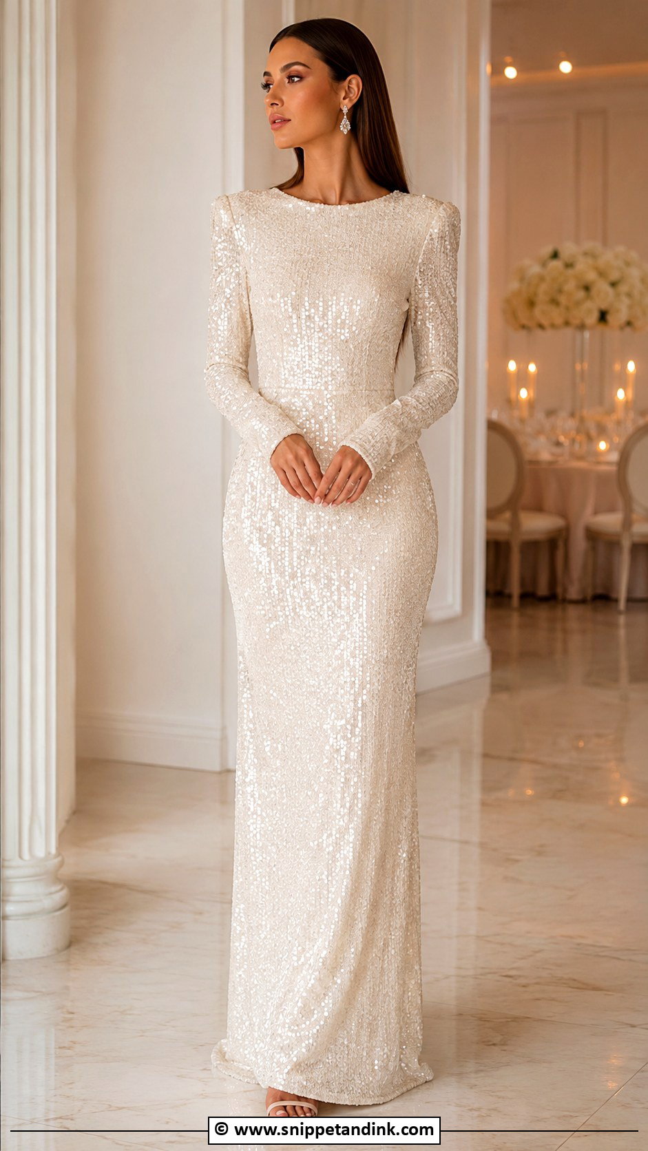 Sequin Wedding Dress - Snippet and Ink - 35 Unique Wedding Dresses