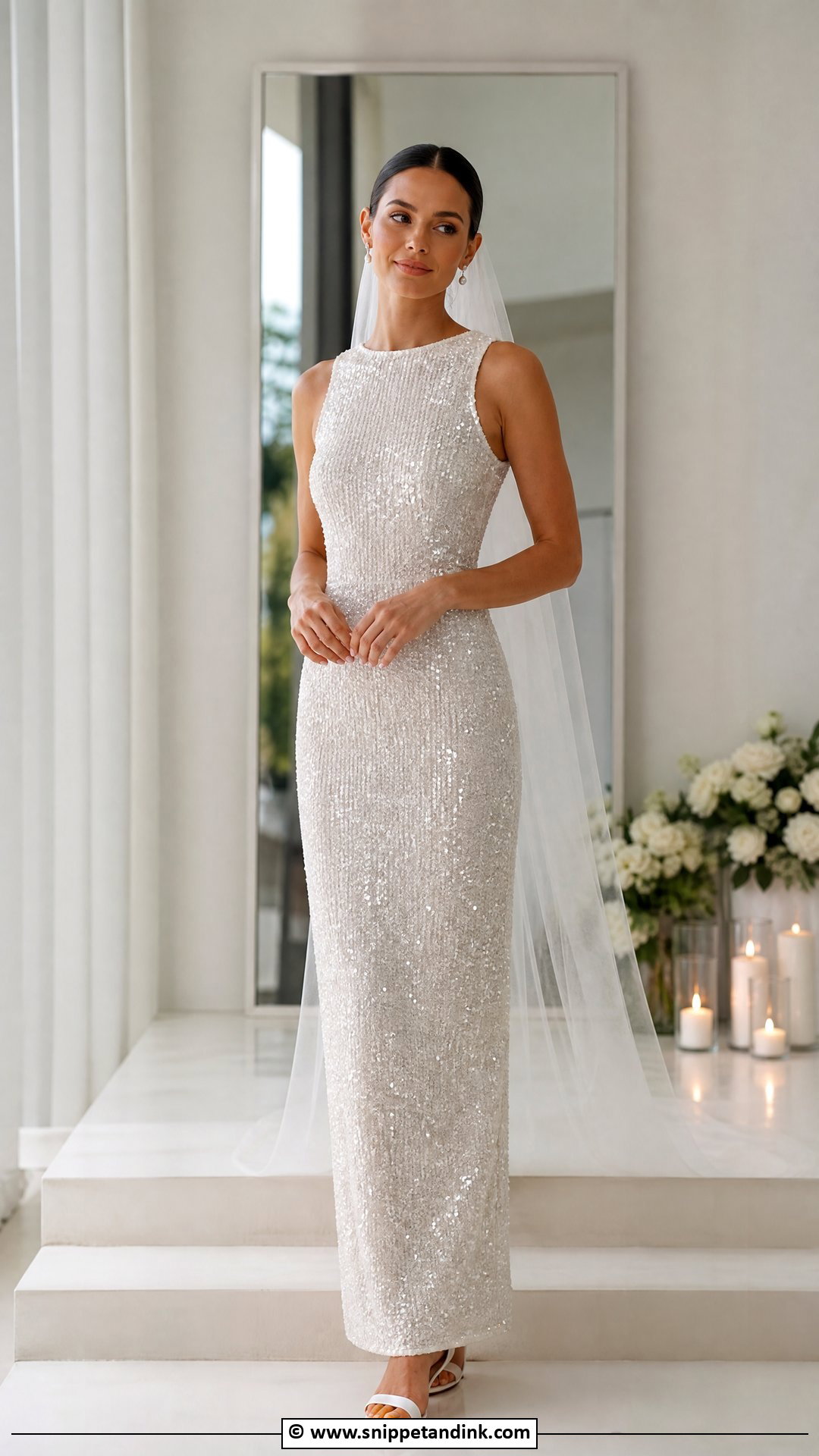 Sequined Bridal Gown - Snippet and Ink - 35 Bridal Gowns