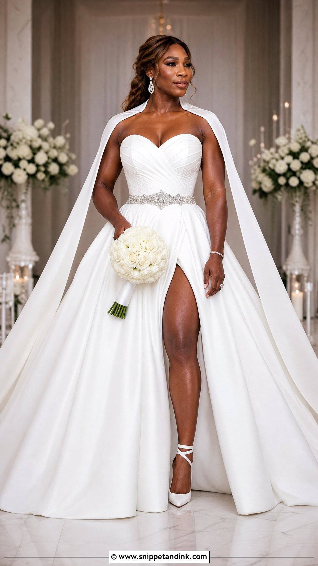 Serena Williams Wedding Dress - Snippet and Ink - 20 Celebrities Wedding Dresses