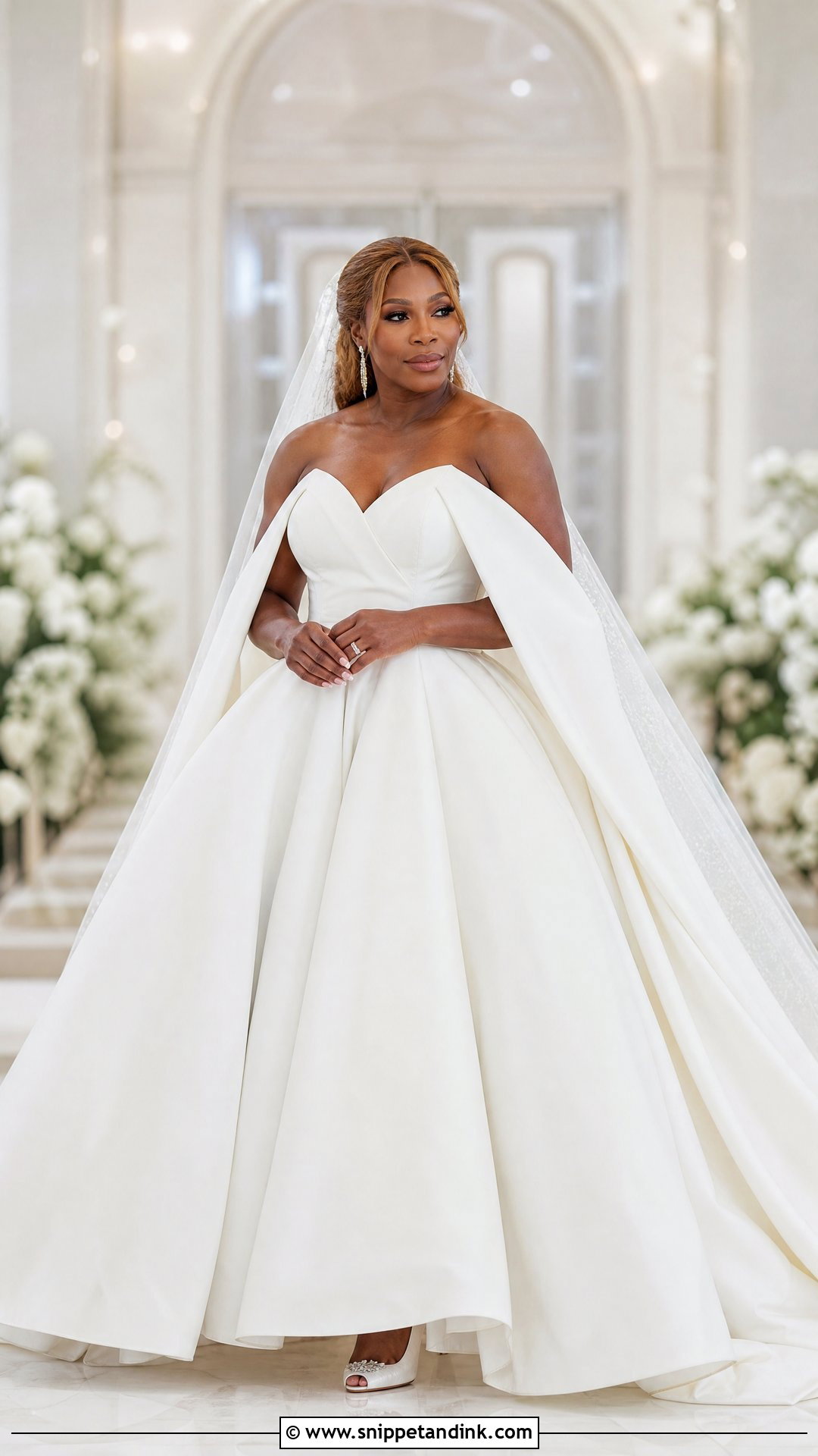 Serena Williams Wedding Dress - Snippet and Ink - 30 Celebrity Wedding Dresses