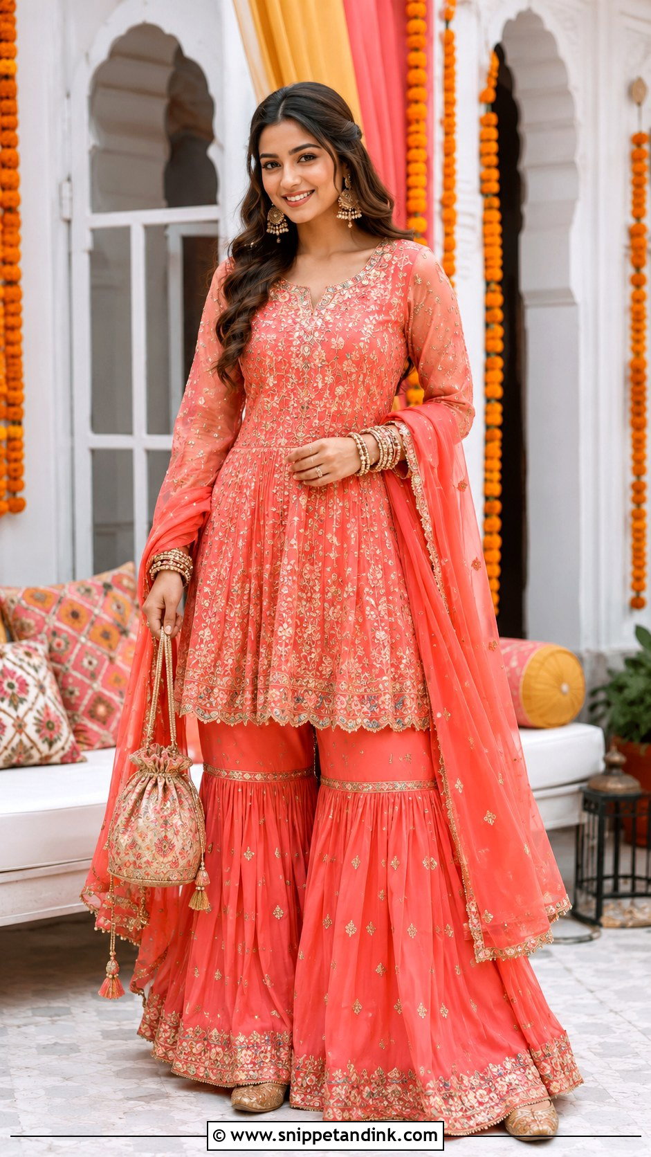 Sharara Anarkali Suit For Wedding - Snippet and Ink - 25 Anarkali Suits for Wedding