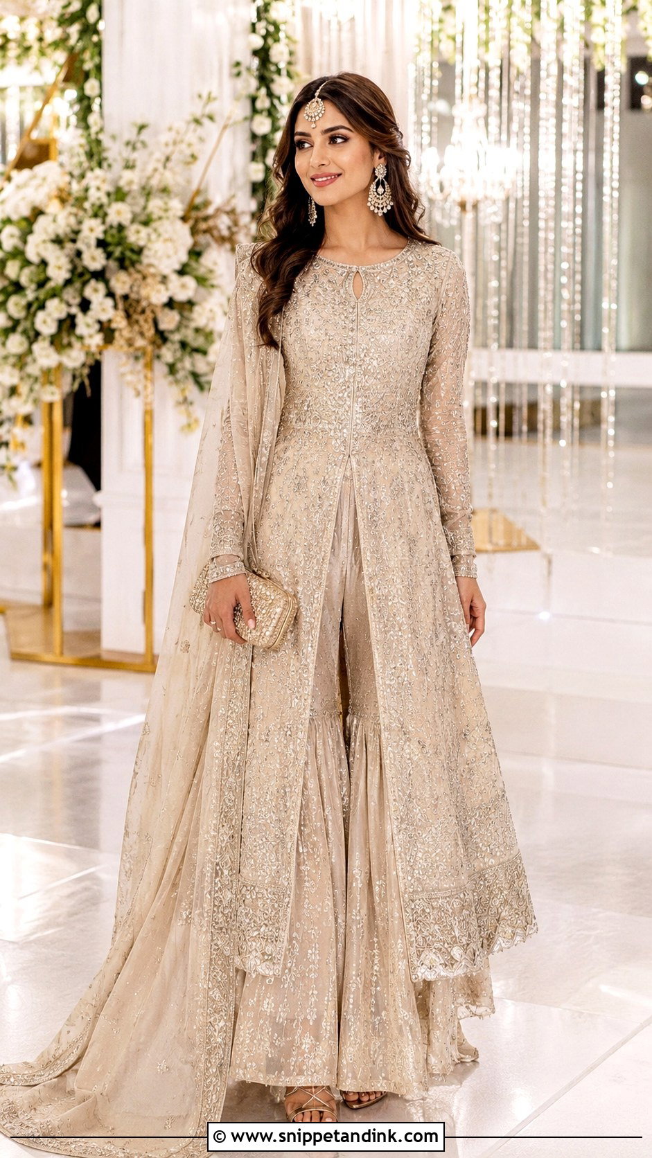 Sharara Bridal Anarkali - Snippet and Ink - 25 Bridal Anarkali Ideas