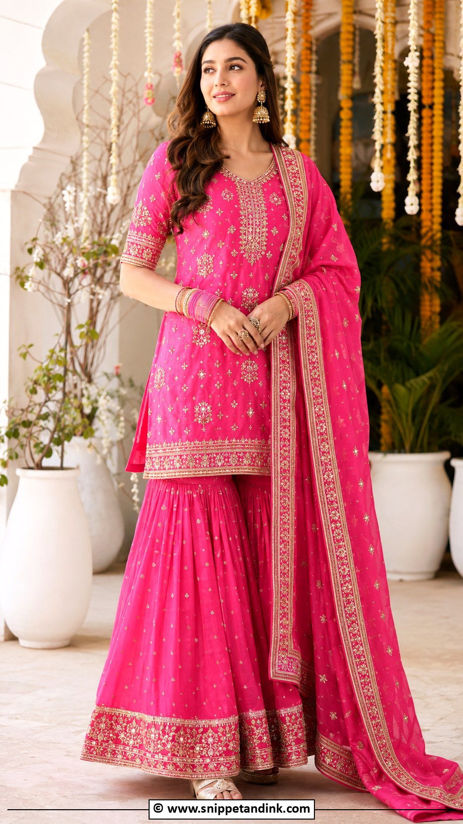 Sharara Kurta Set - Snippet and Ink - 25 Wedding Kurta Set for Women Ideas