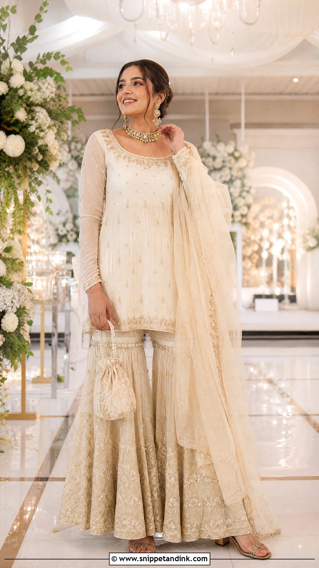 Sharara Salwar Suit for Wedding - Snippet and Ink - 20 Salwar Designs for Wedding