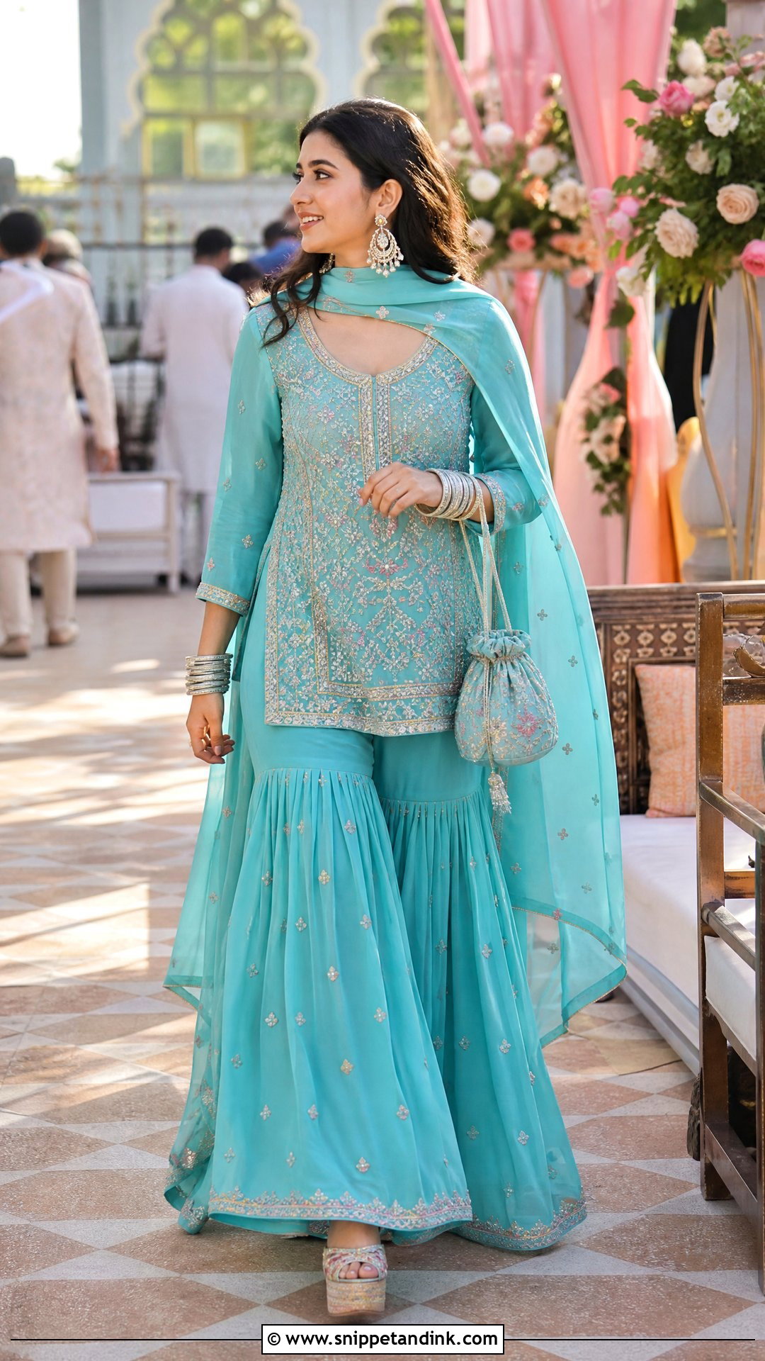Sharara Salwar Suit - Snippet and Ink - 20 Salwar for Wedding Ideas