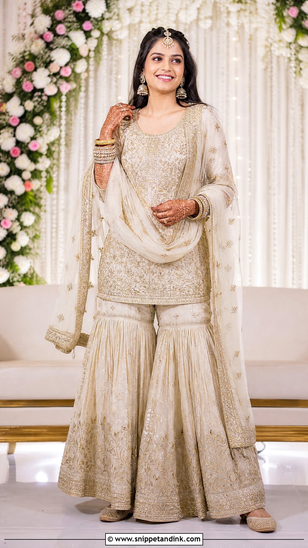 Sharara Sangeet Dress For Bride - Snippet and Ink - 25 Sangeet Dress for Bride Ideas