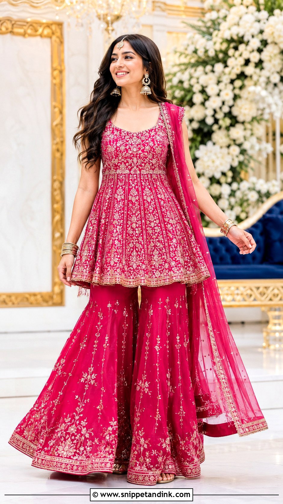Sharara Sangeet Outfit - Snippet and Ink - 25 Bridal Sangeet Outfits