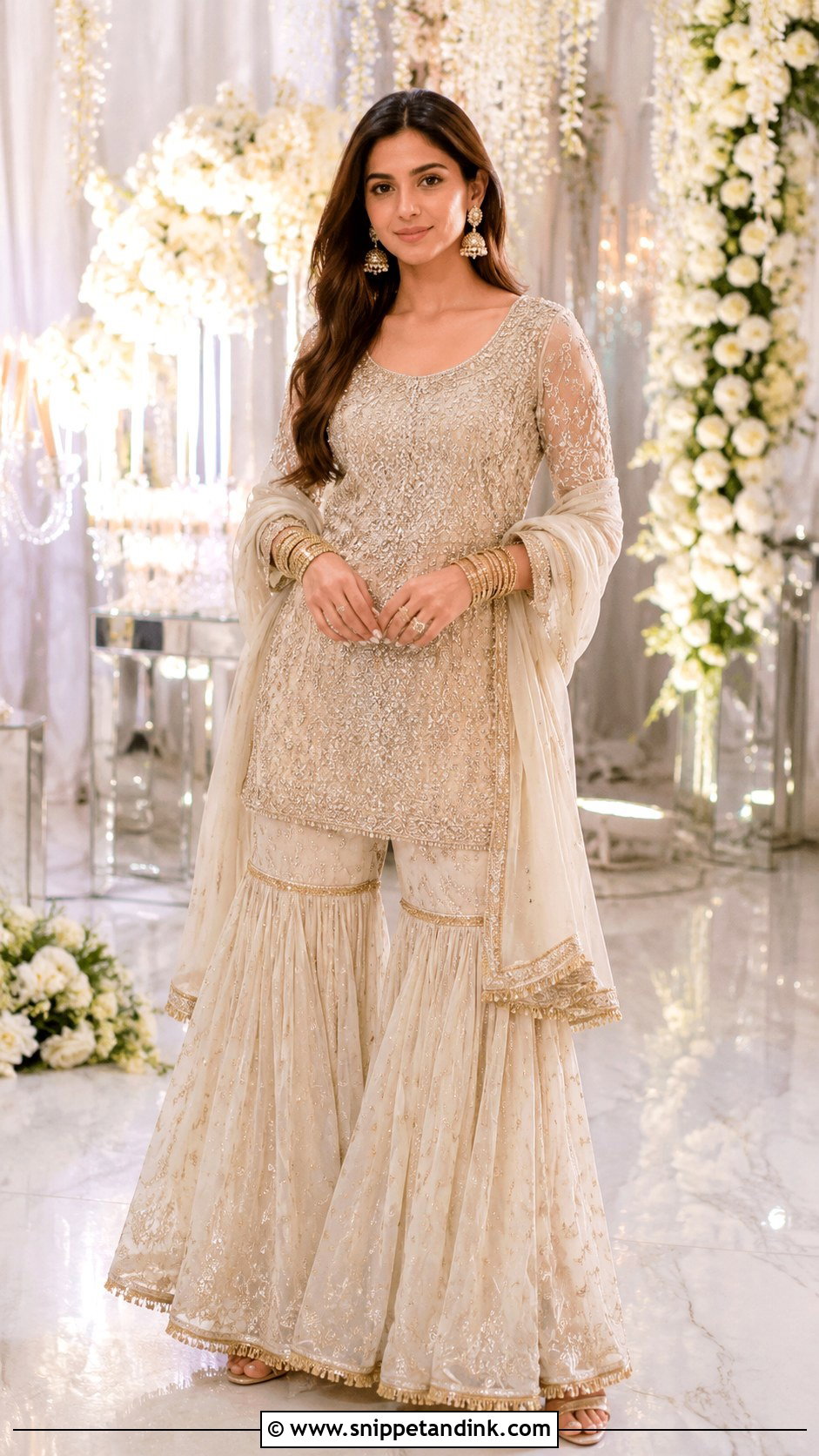 Sharara Set Cocktail Night Outfit - Snippet and Ink - 25 Indian Wedding Cocktail Night Outfit Ideas