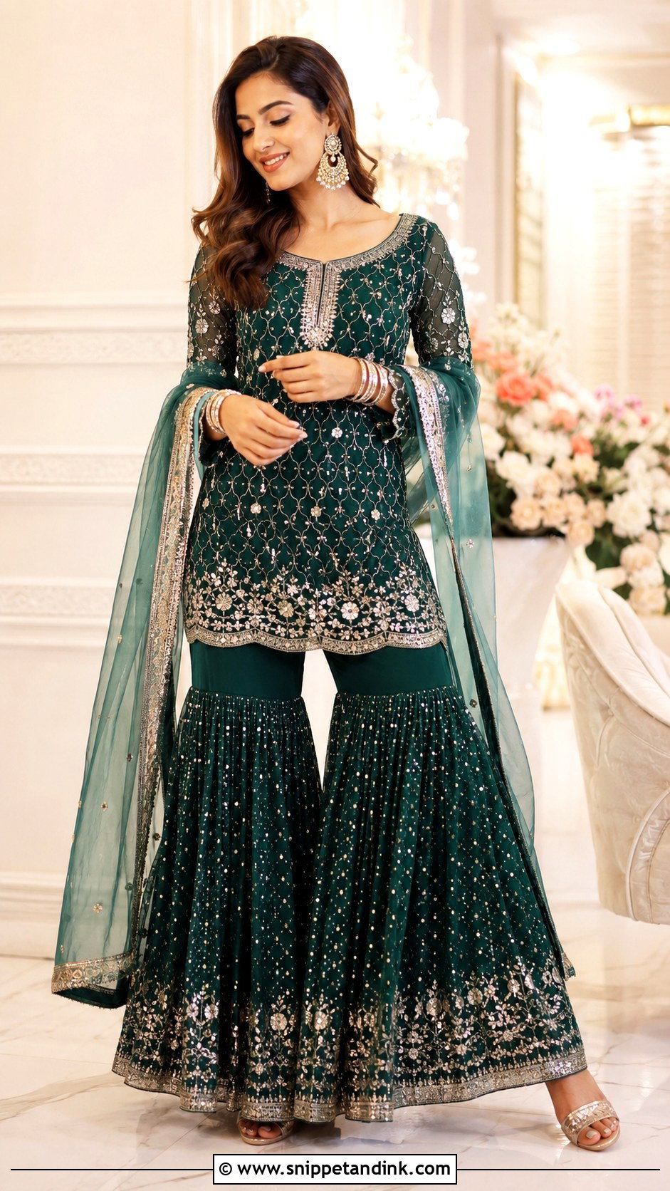 Sharara Set For Sangeet - Snippet and Ink - 25 Sangeet Dress Ideas