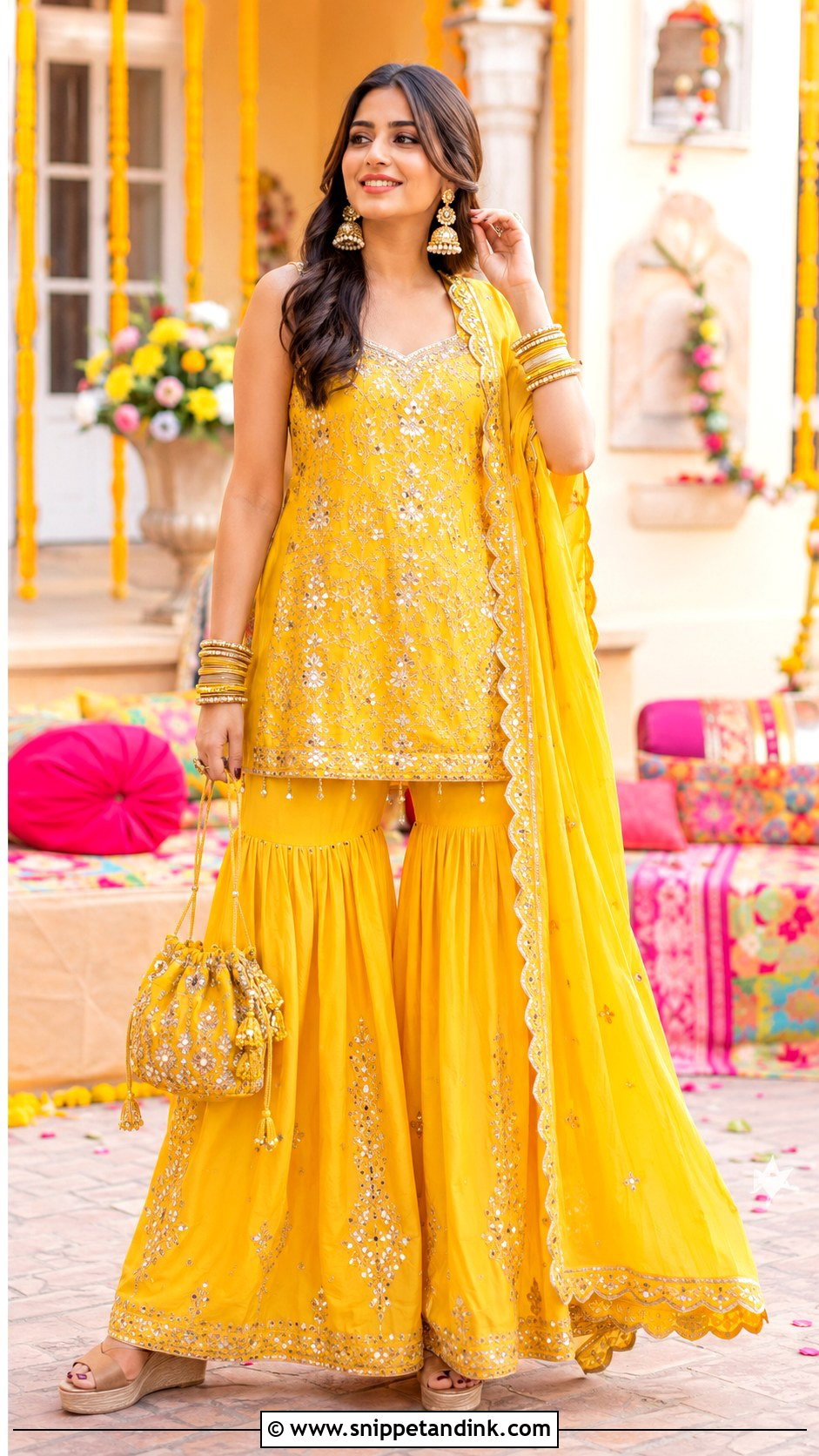 Sharara Set For Sister Wedding - Snippet and Ink - 25 Indian Wedding Wear for Sister Ideas