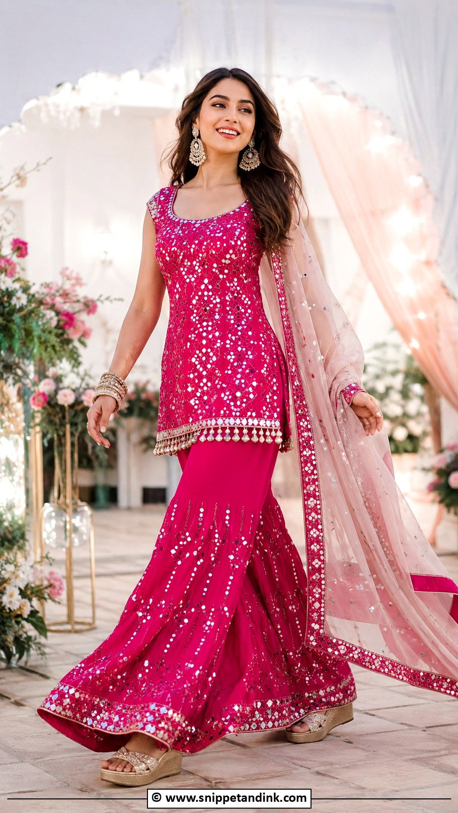 Sharara Set Outfit - Snippet and Ink - 30 Indian Wedding Outfit Ideas