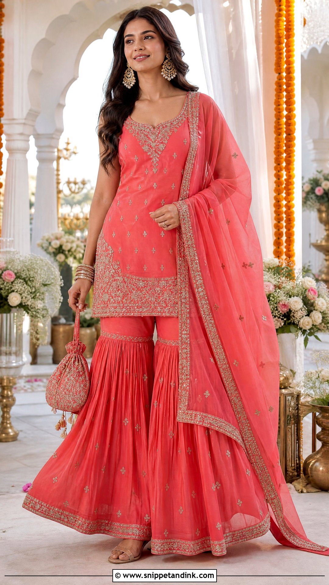 Sharara Set Wedding Outfit - Snippet and Ink - 20 Wedding Wear for Women Ideas