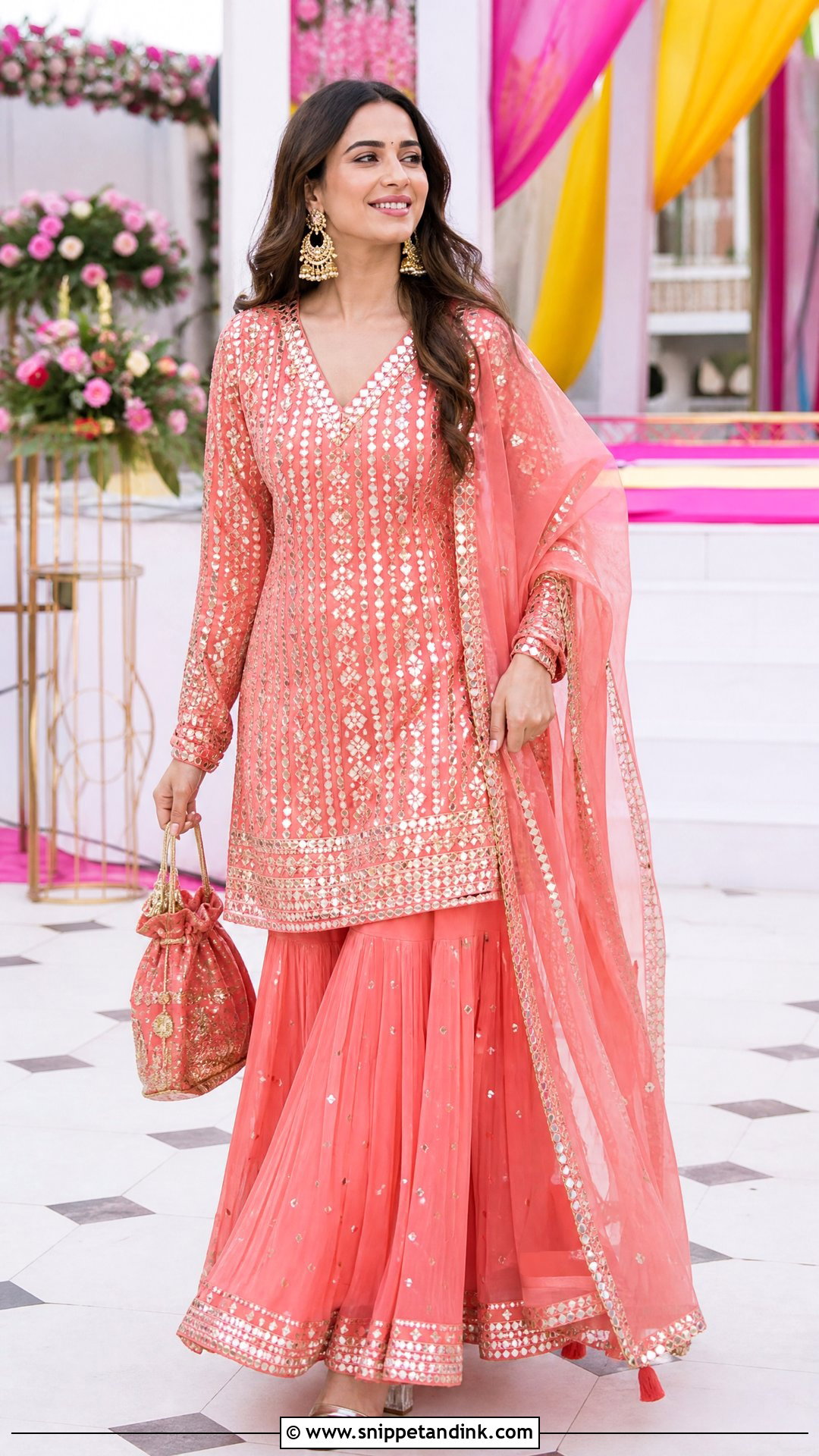Sharara Set for Marriage Function - Snippet and Ink - 20 Outfit Ideas for Marriage Function