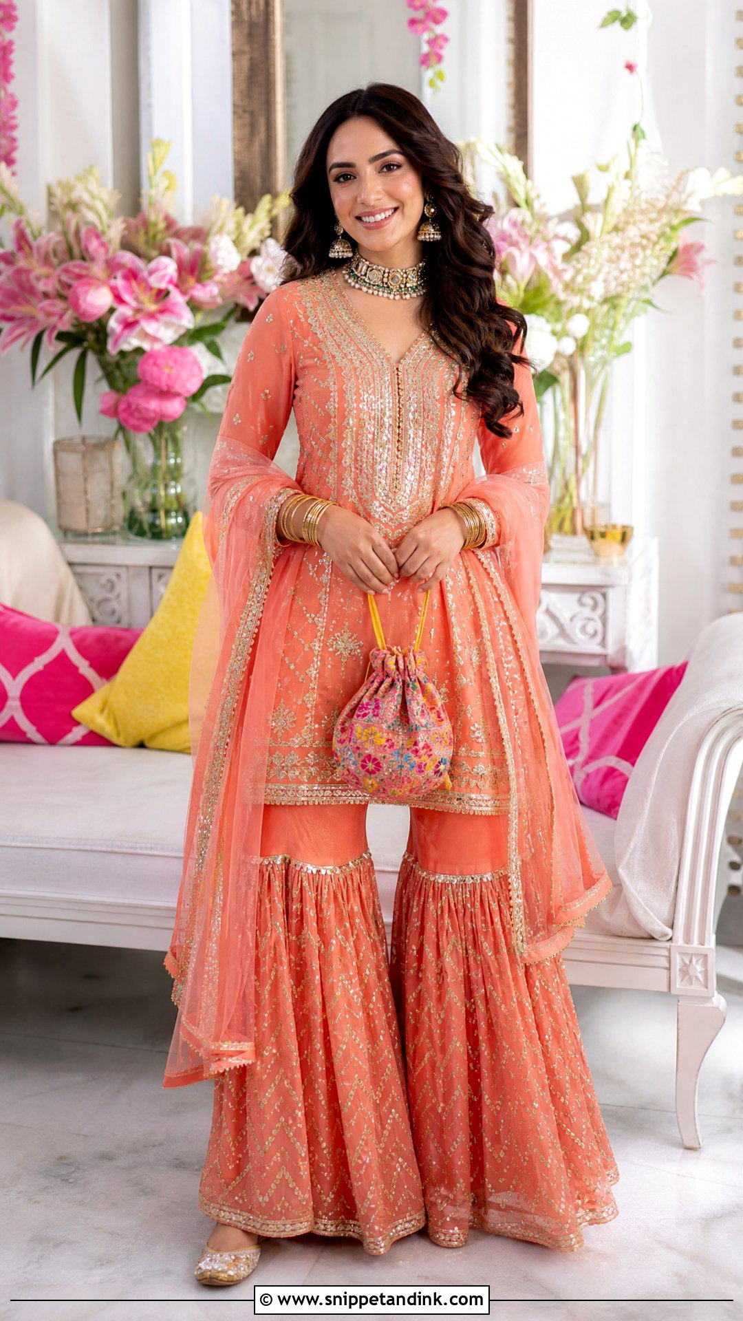 Sharara Set for Sagan - Snippet and Ink - 20 Sagan Outfits for Bride