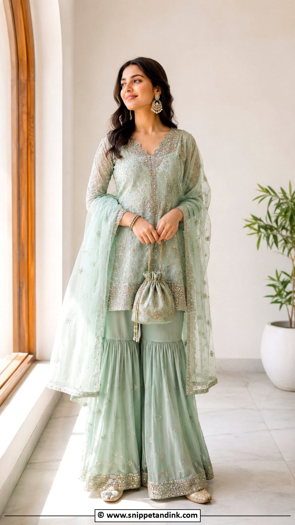 Sharara Suit Court Marriage Outfit - Snippet and Ink - 25 Indian Court Marriage Outfit Ideas
