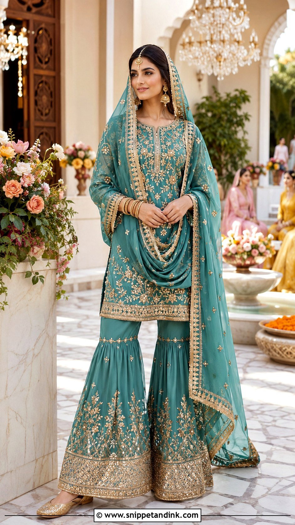 Sharara Suit For Sikh Wedding - Snippet and Ink - 25 Sikh Wedding Dress Ideas