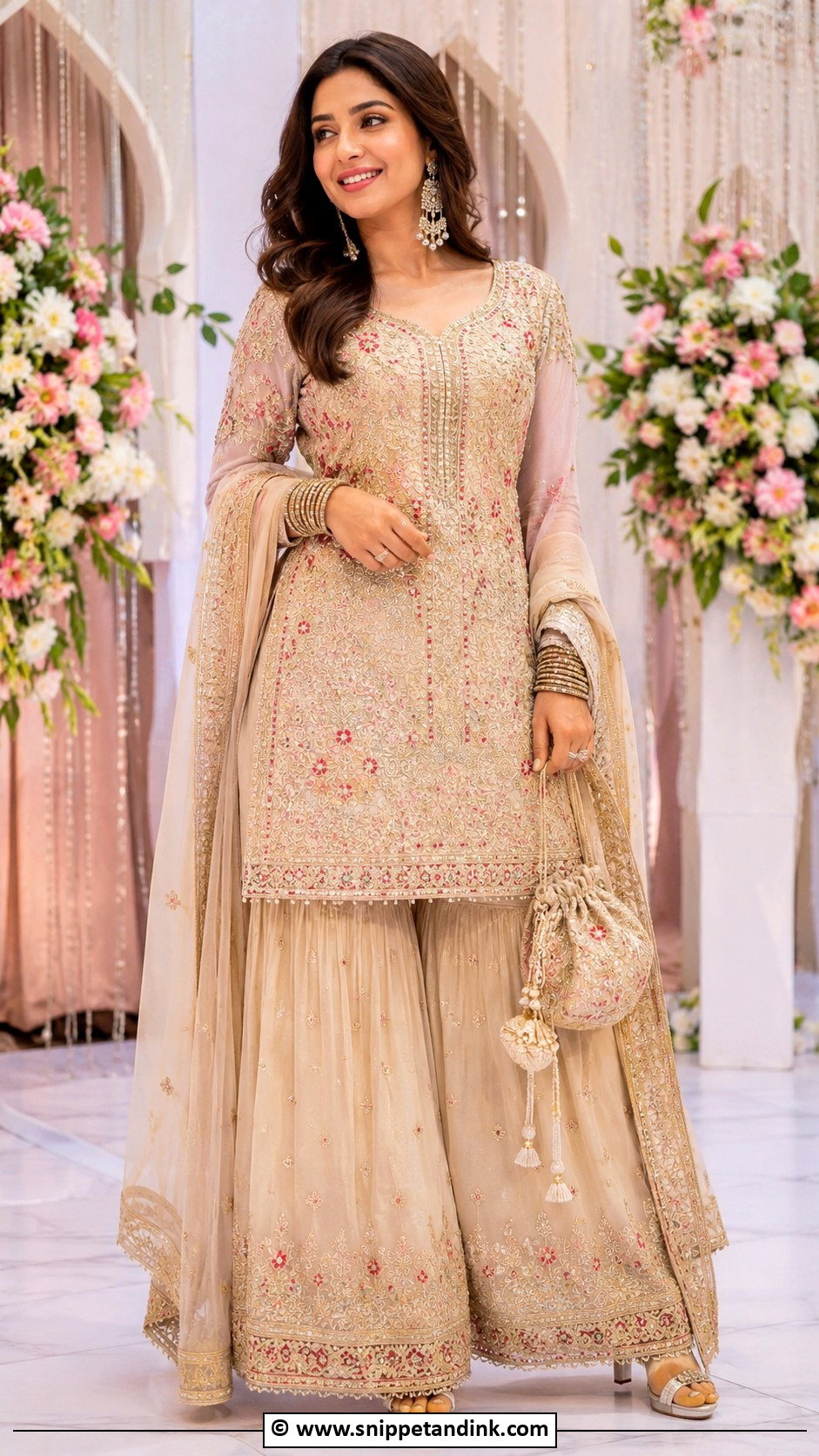 Sharara Suit Marriage Outfit - Snippet and Ink - 30 Marriage Outfits for Women