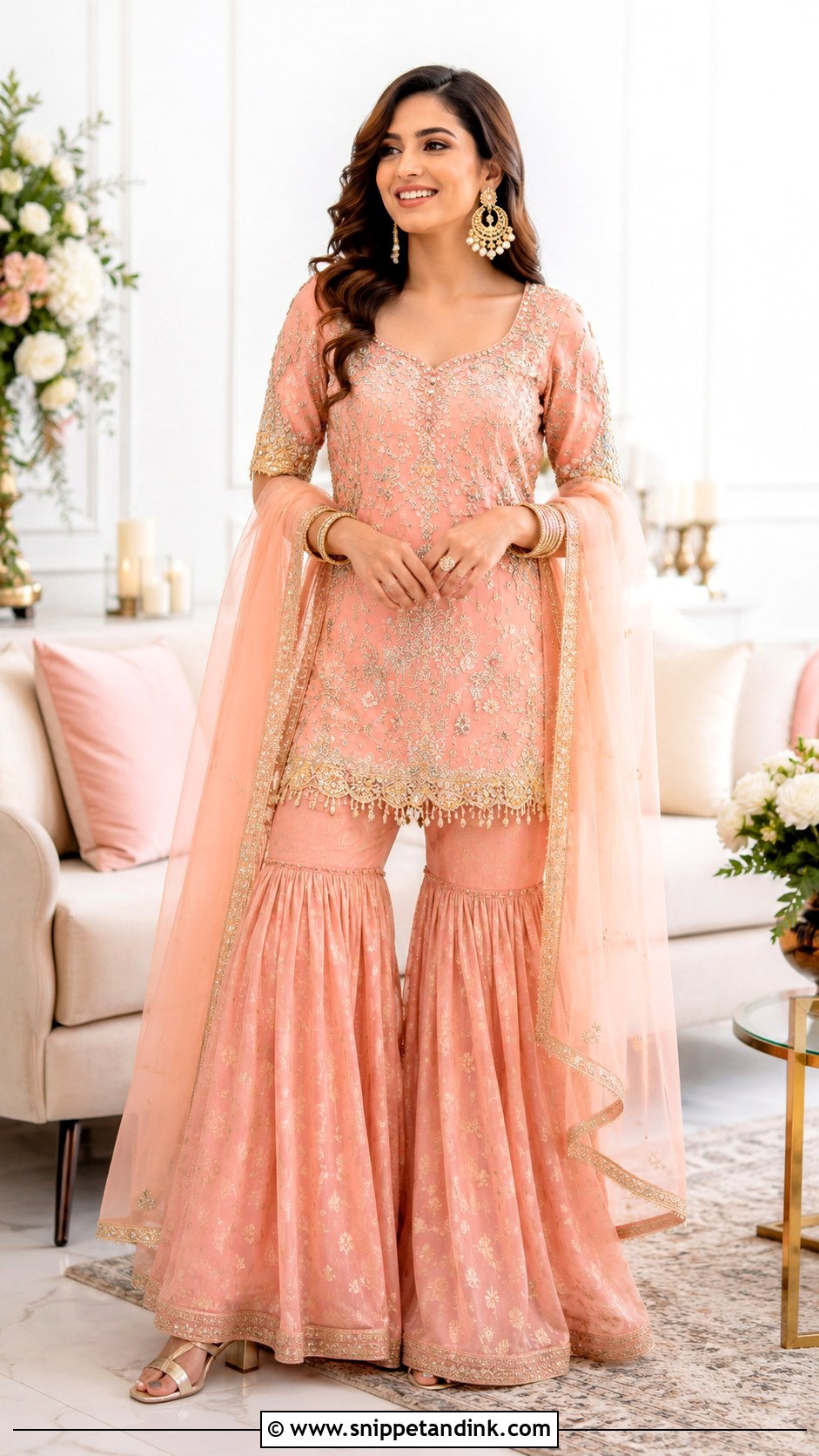 Sharara Suit Roka Outfit - Snippet and Ink - 30 Roka Outfits for Bride