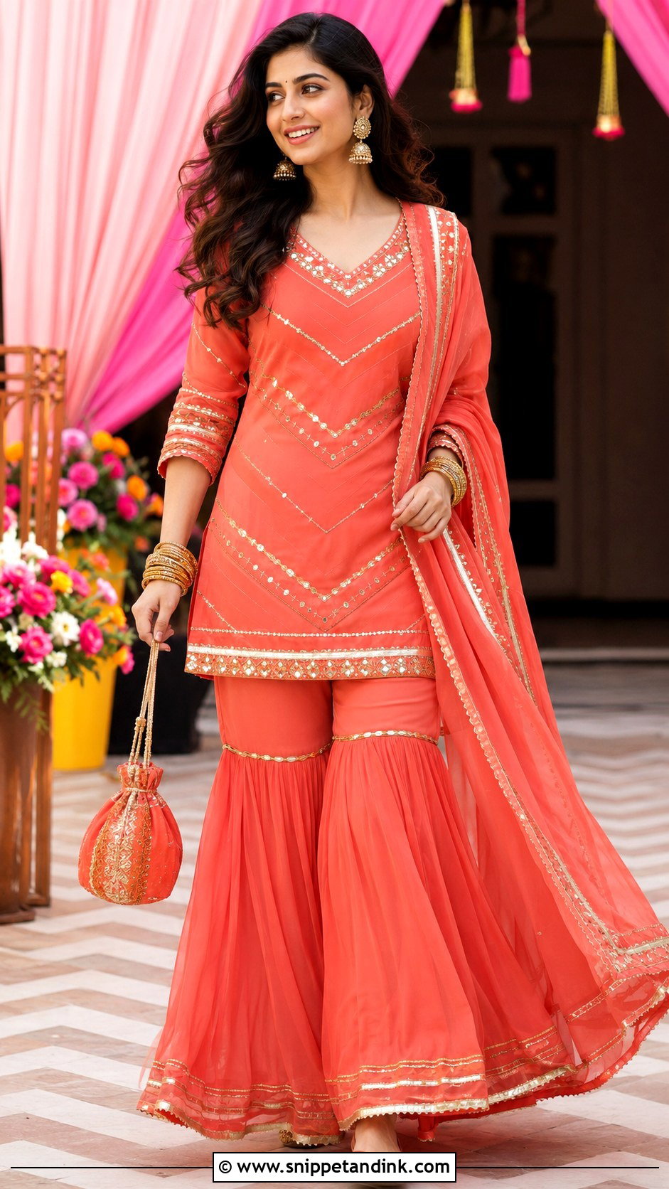 Sharara Suit Wedding Dress - Snippet and Ink - 20 Indian Girls Wedding Dresses