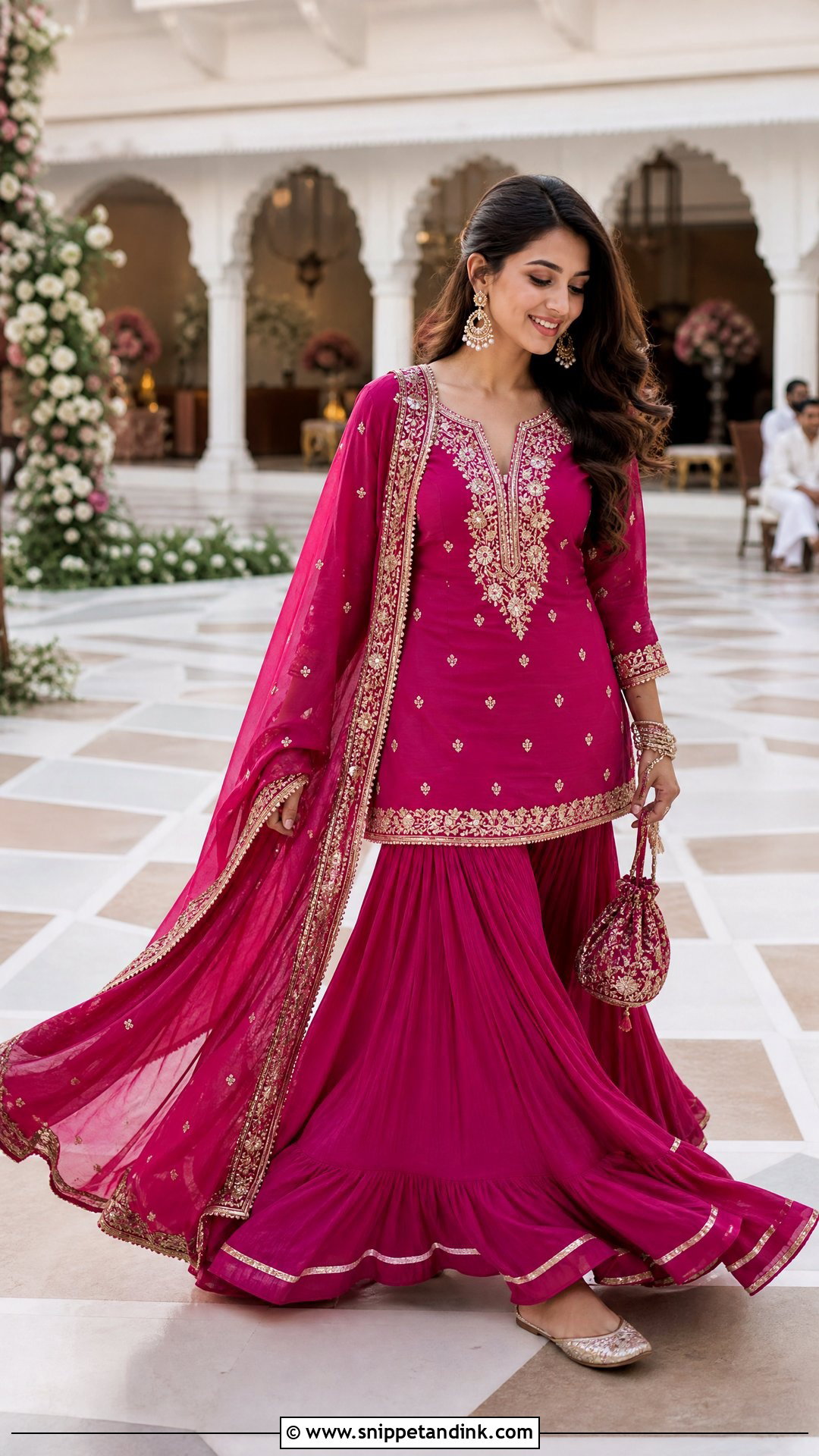 Sharara Suit Wedding Look - Snippet and Ink - 25 Traditional Dress for Wedding Ideas