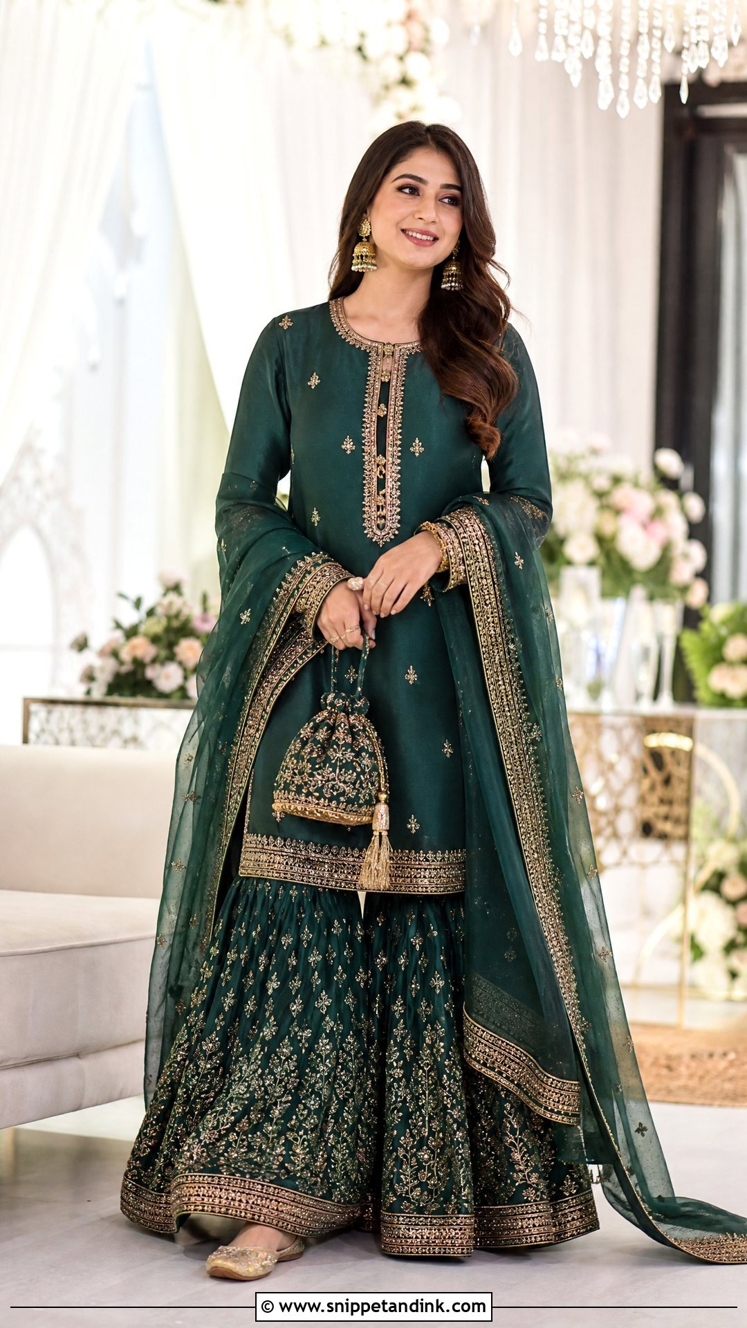 Sharara Suit for Ring Ceremony - Snippet and Ink - 20 Ring Ceremony Outfit for Sister Ideas