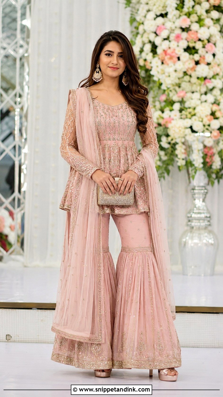 Sharara With Peplum Top Wedding Outfit - Snippet and Ink - 25 Indo Western Wedding Outfits Women