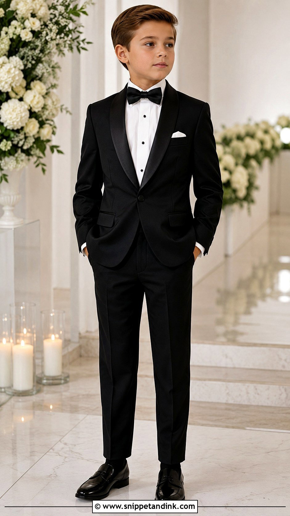 Shawl Collar Boys Wedding Tuxedo - Snippet and Ink - 20 Kids Tuxedo Boys Wedding Ideas