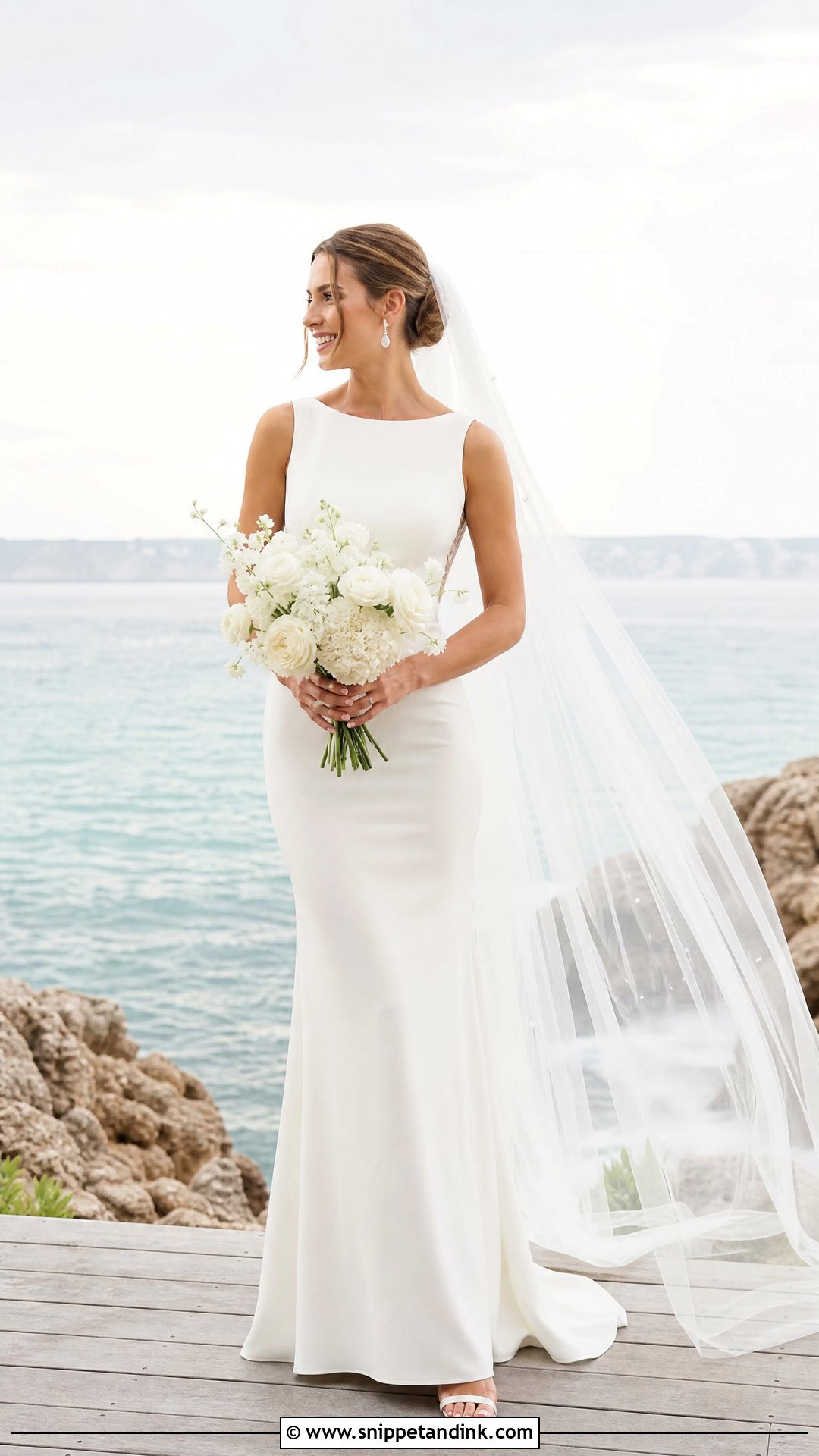 Sheath Bridal Wedding Dress - Snippet and Ink - 25 Bridal Wedding Dresses