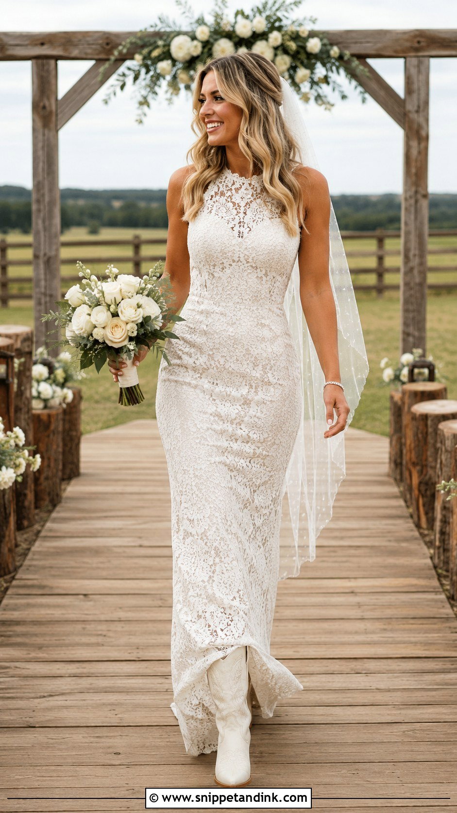 Sheath Country Wedding Dress - Snippet and Ink - 25 Country Style Wedding Dresses