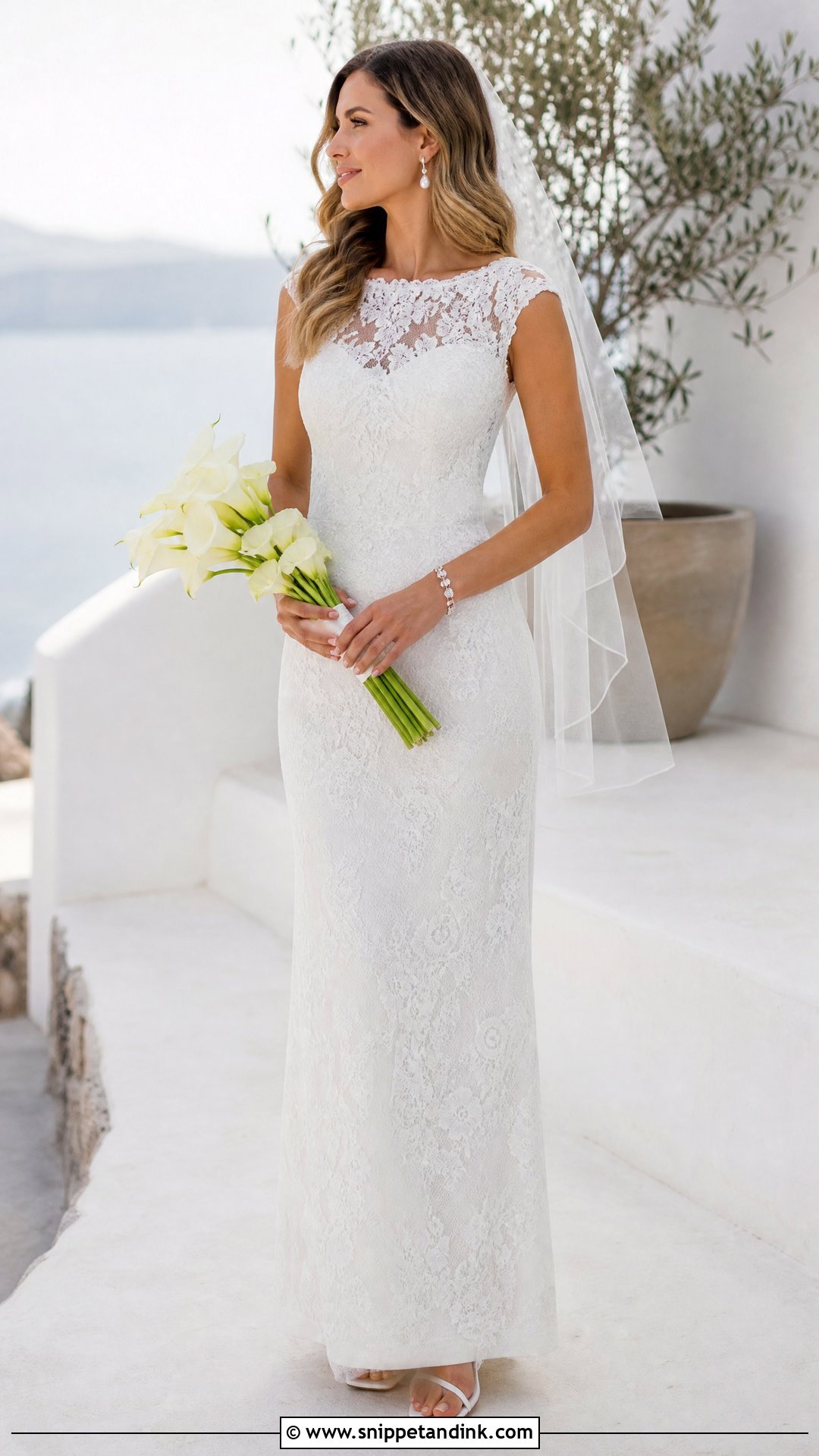 Sheath Dantel Wedding Dress - Snippet and Ink - 20 Wedding Dresses Dantel